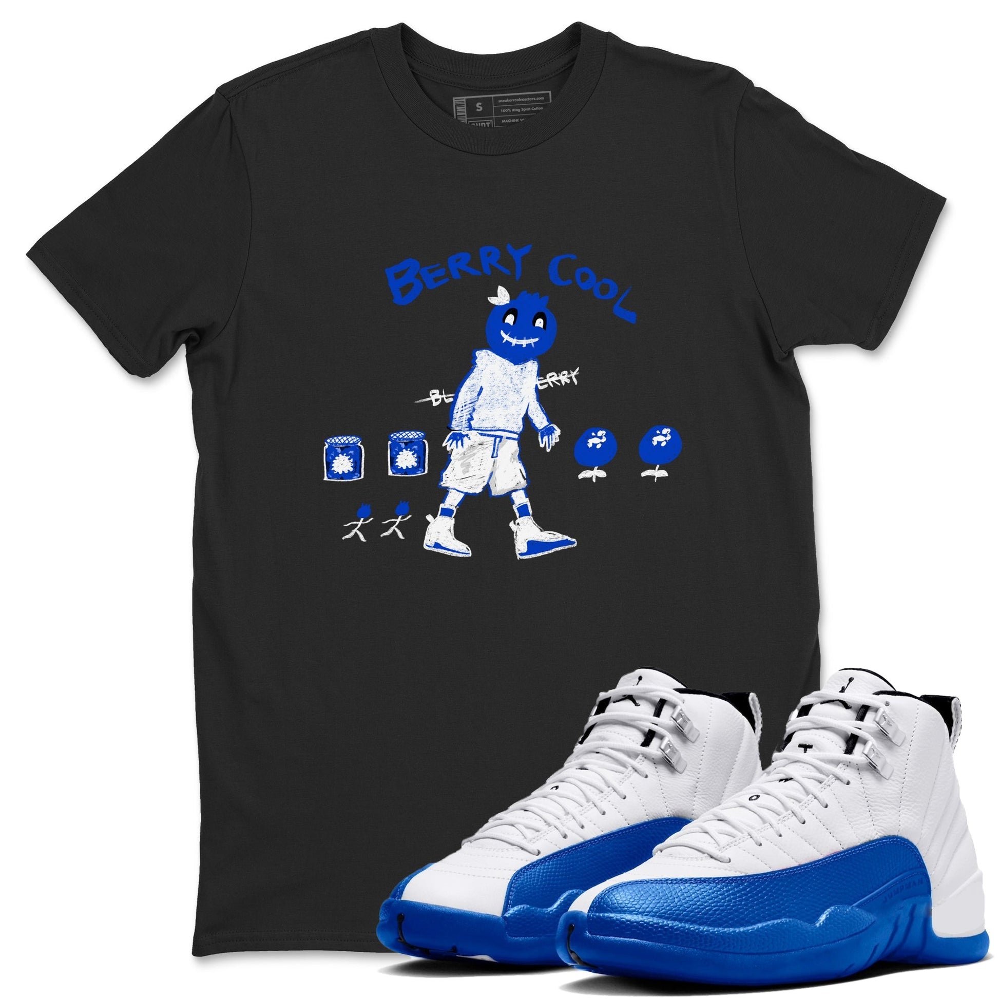 Berry Cool Sneaker Tees - Air Jordan 12 Blueberry
