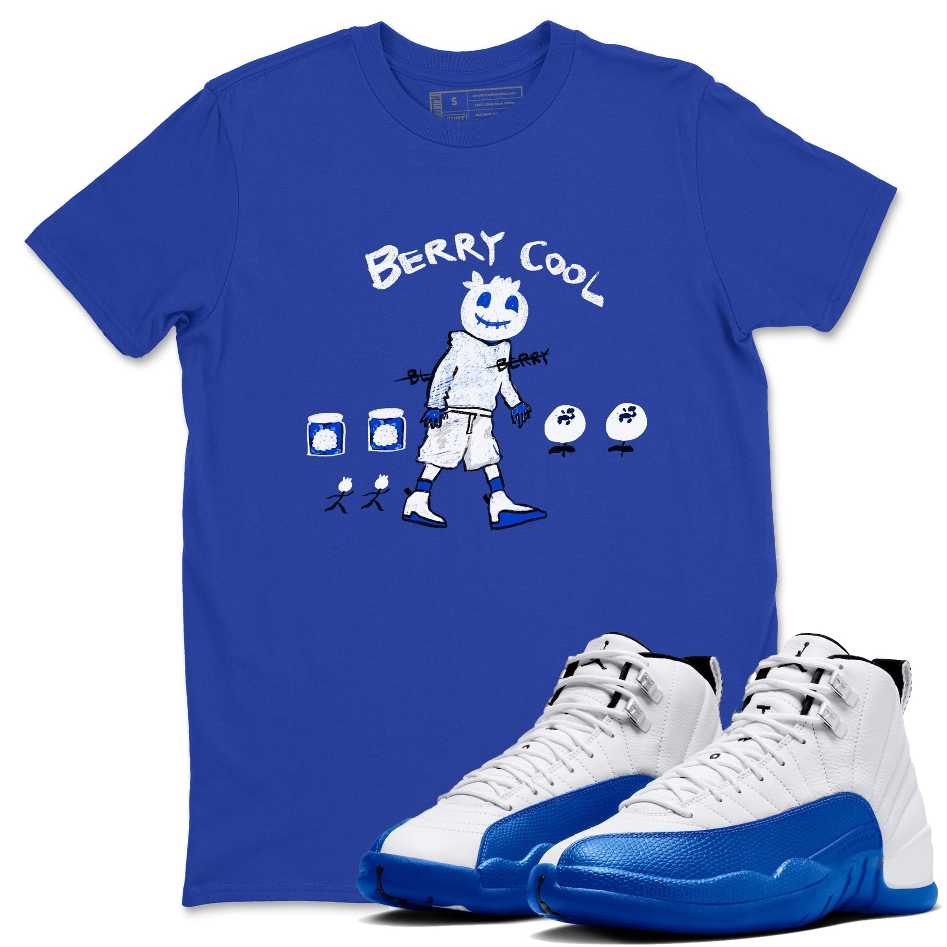 Berry Cool Sneaker Tees - Air Jordan 12 Blueberry