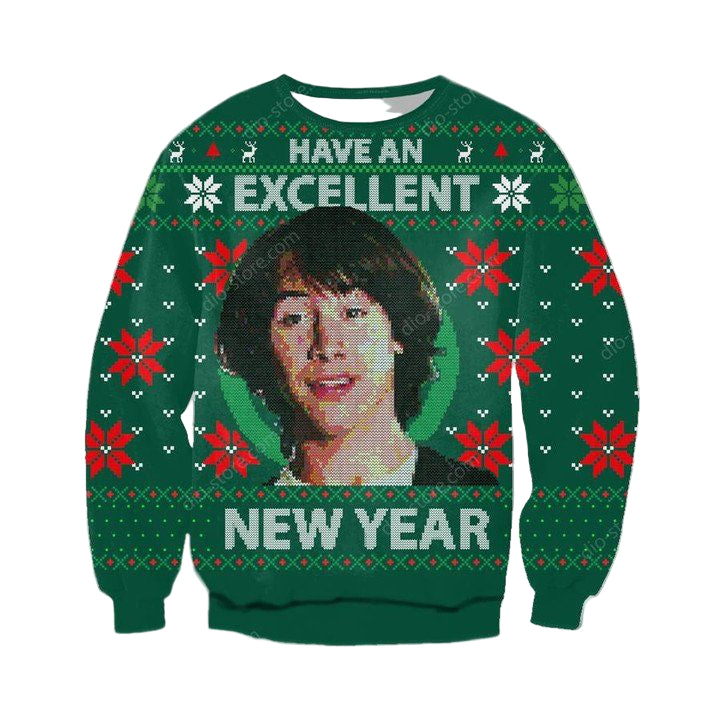 Bill Teds Excellent Adventure Christmas Sweater ? Usalast