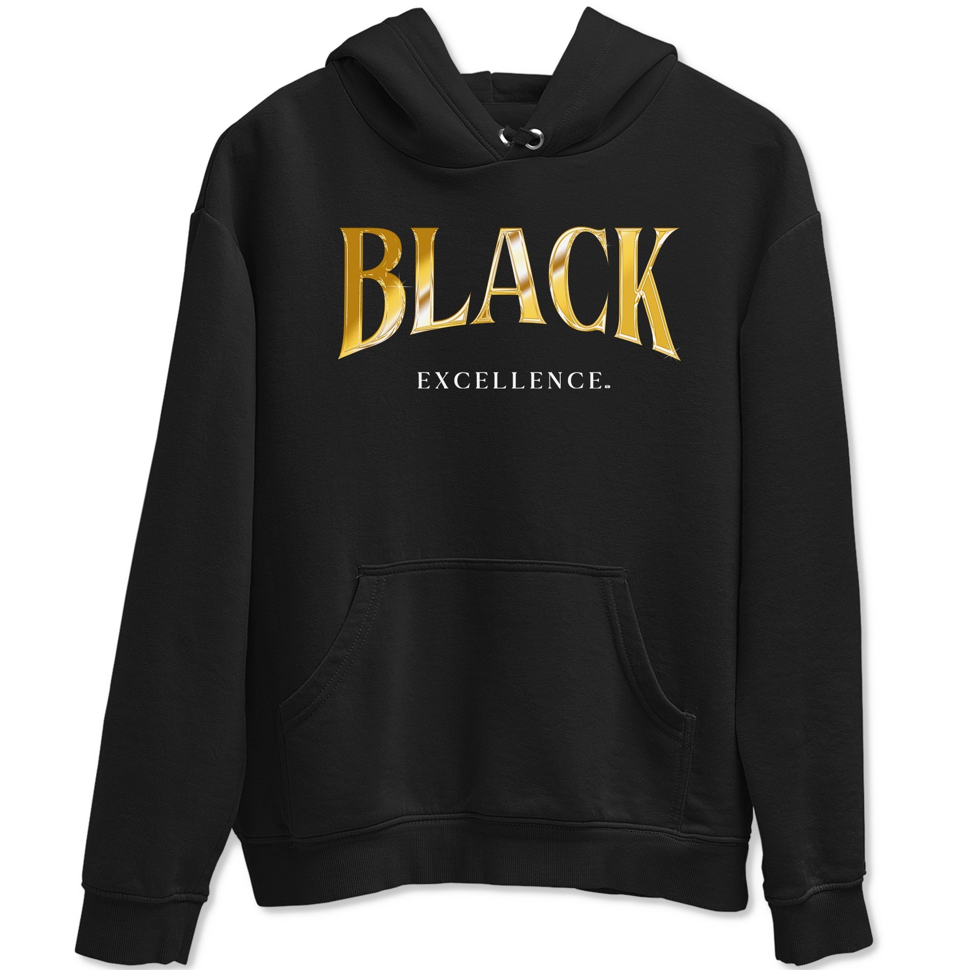 Black Excellence Sneaker Tees - Air Jordan 1 Black Metallic Gold