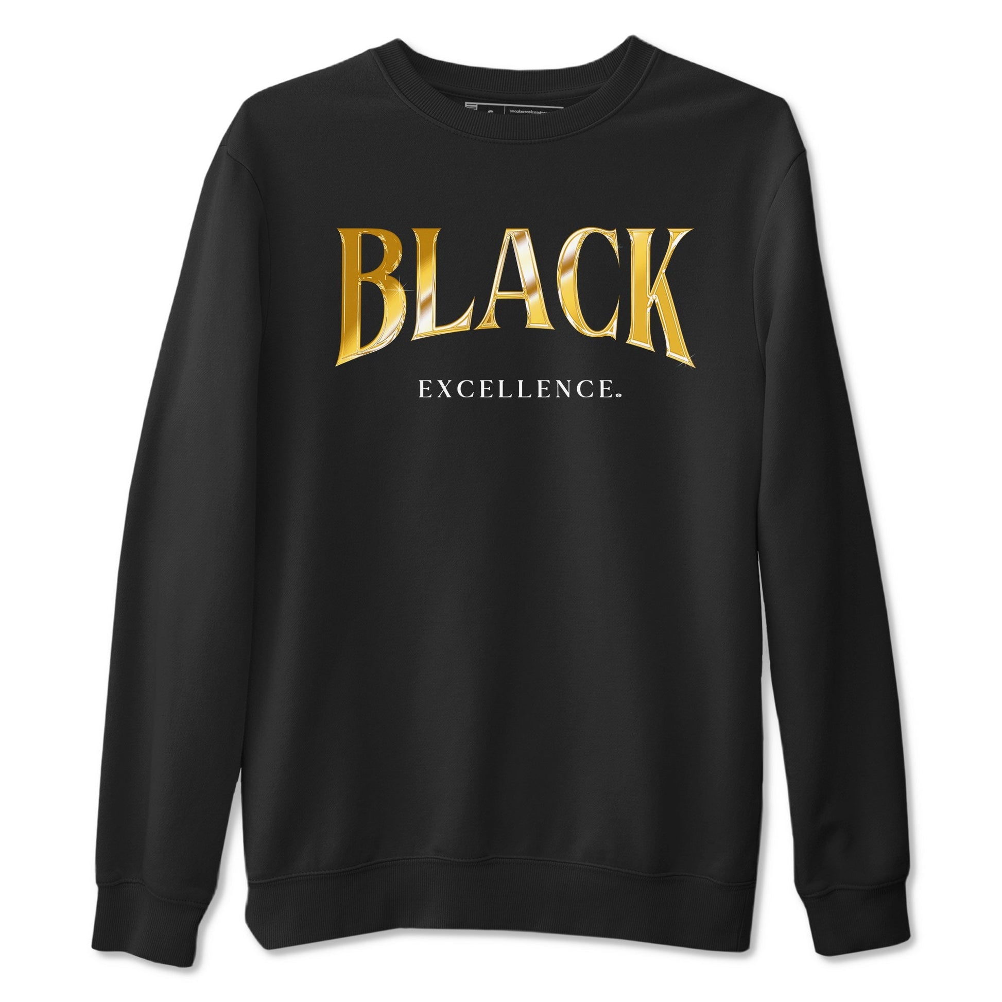 Black Excellence Sneaker Tees - Air Jordan 1 Black Metallic Gold