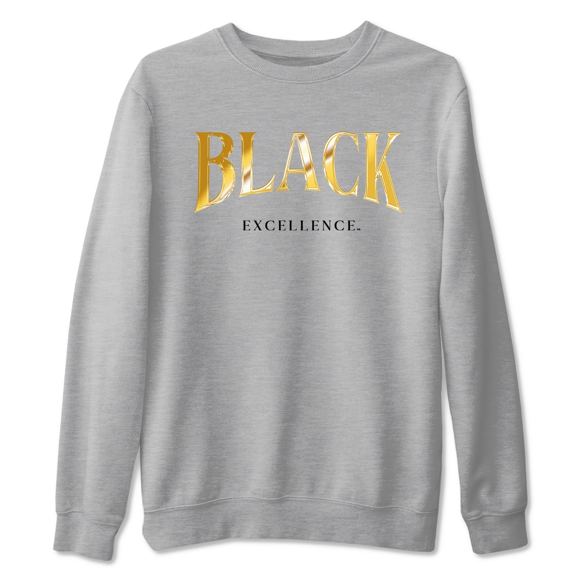 Black Excellence Sneaker Tees - Air Jordan 1 Black Metallic Gold