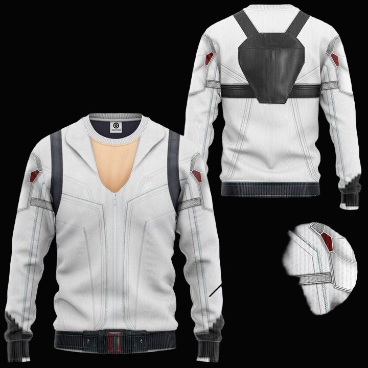 Black Widow White Suit Costume Marvel Ugly Christmas Sweater ? Usalast