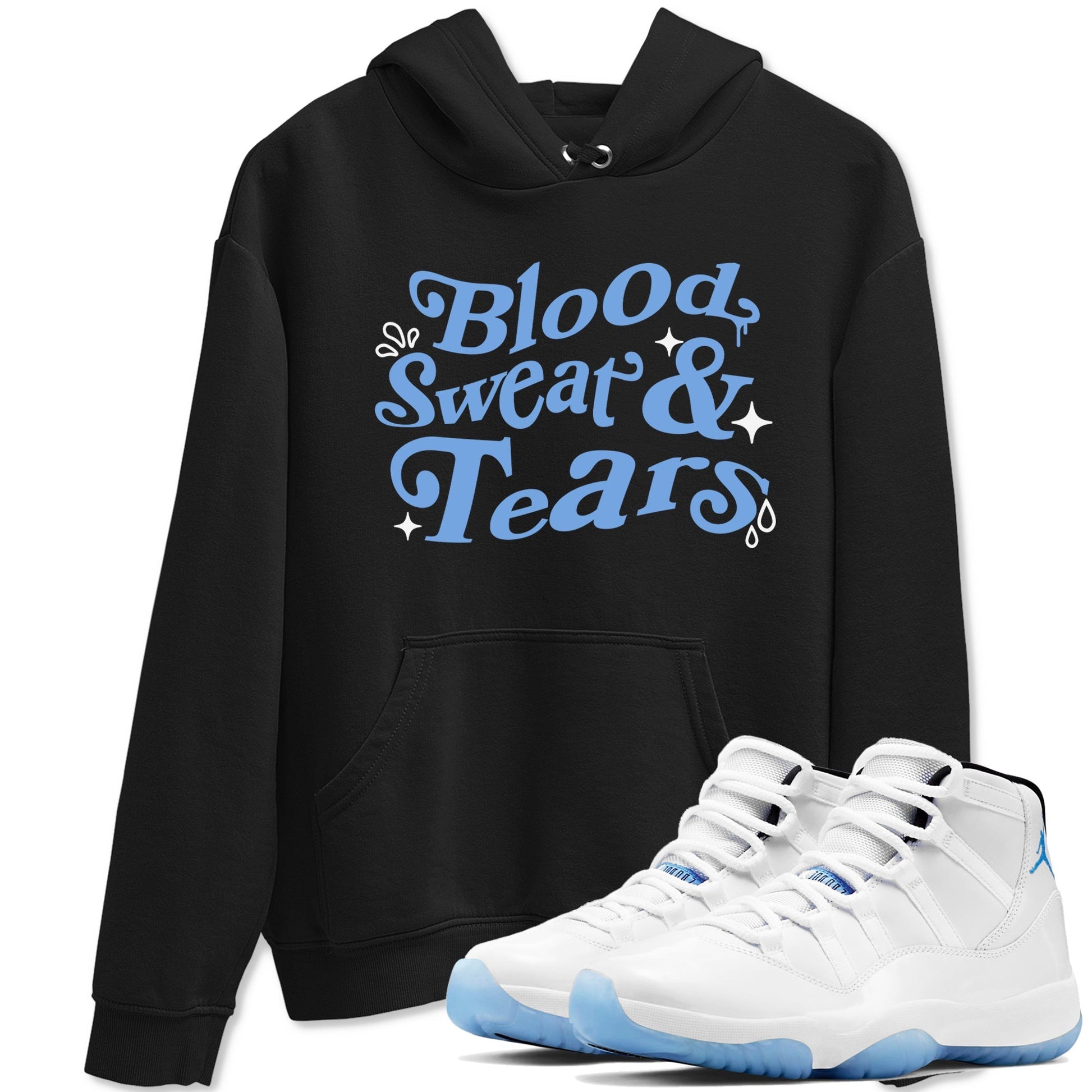 Blood Sweat Tears Sneaker Tees - Air Jordan 11 Legend Blue