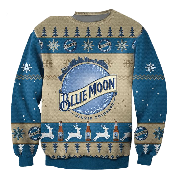 Blue Moon Beer Ugly Christmas Sweater 2022 ? Usalast