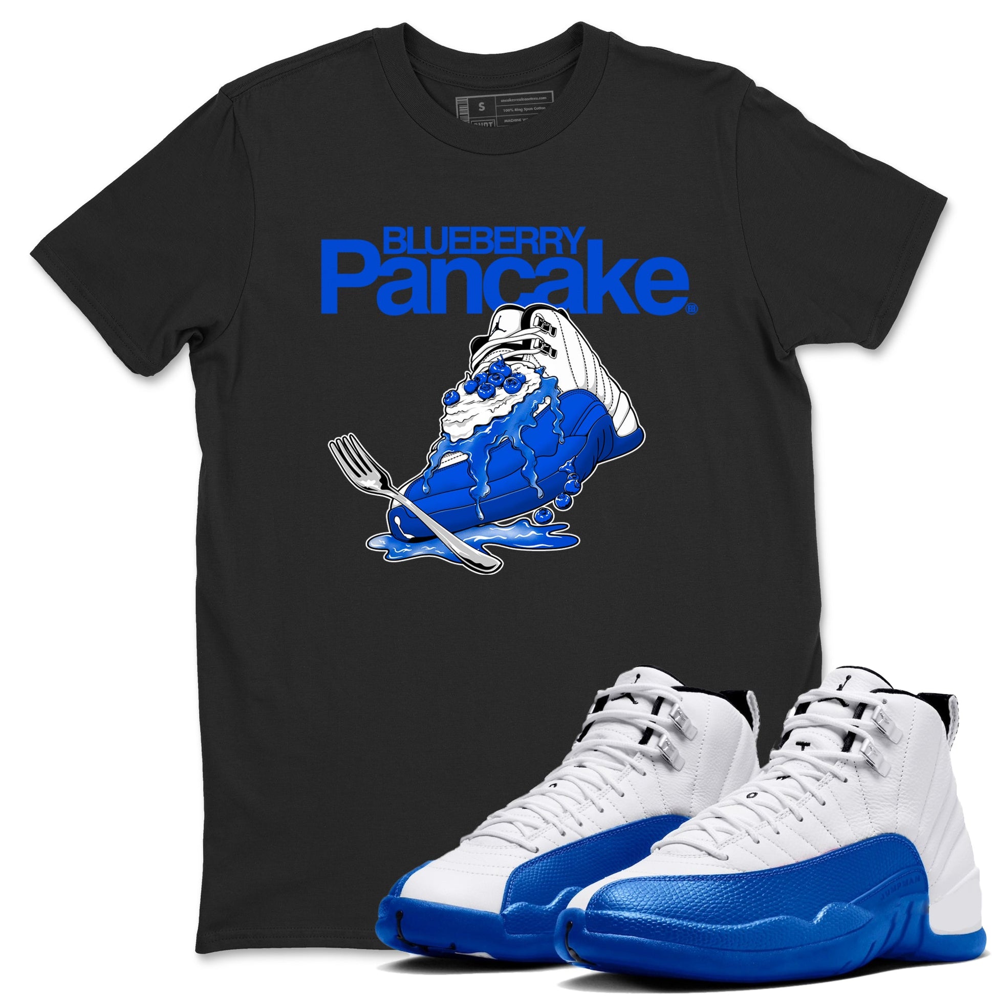 Blueberry Pancake Sneaker Tees - Air Jordan 12 Blueberry