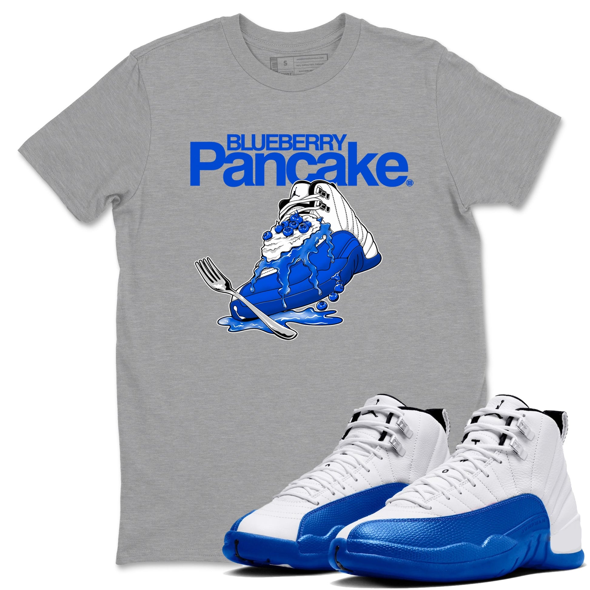 Blueberry Pancake Sneaker Tees - Air Jordan 12 Blueberry