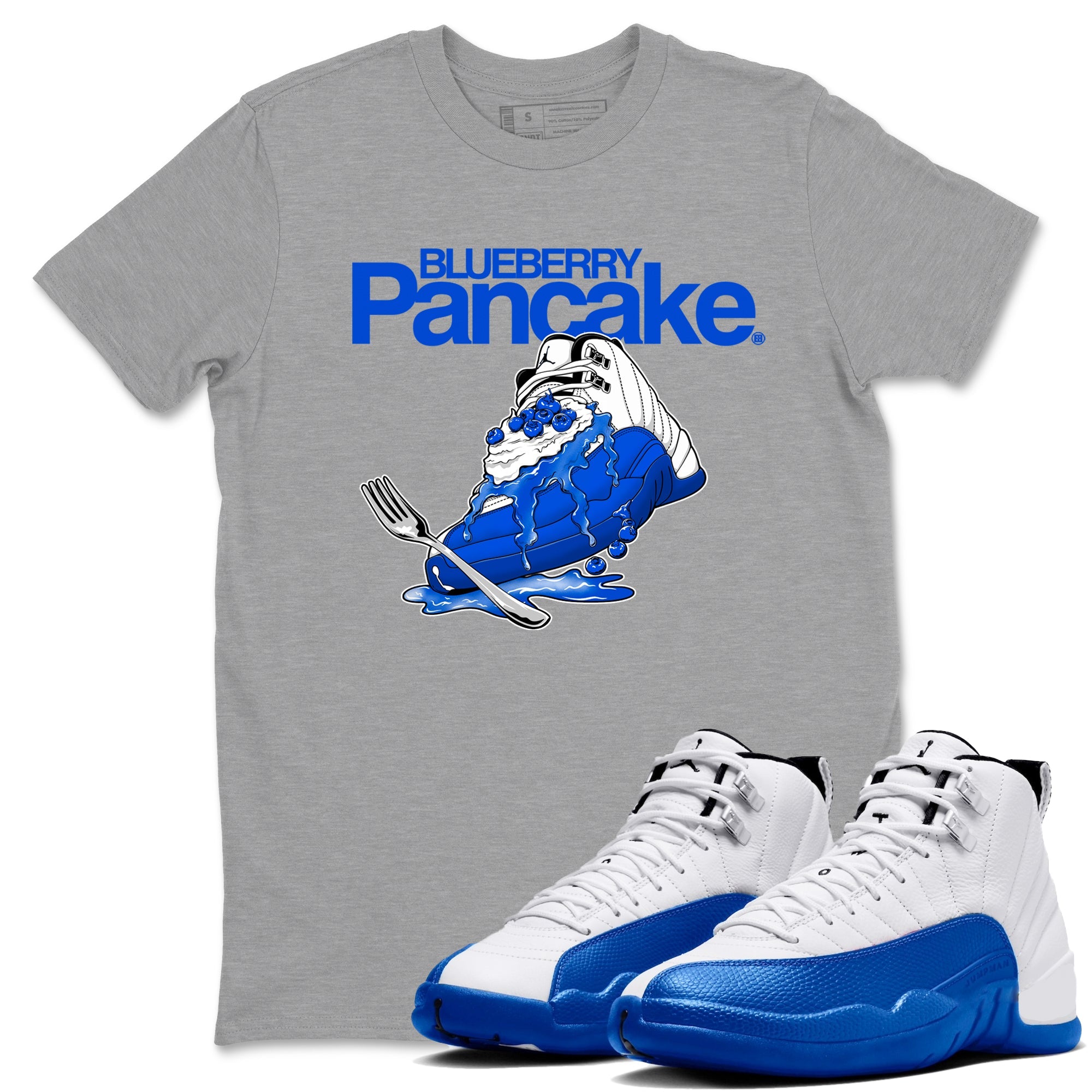Blueberry Pancake Sneaker Tees - Air Jordan 12 Blueberry