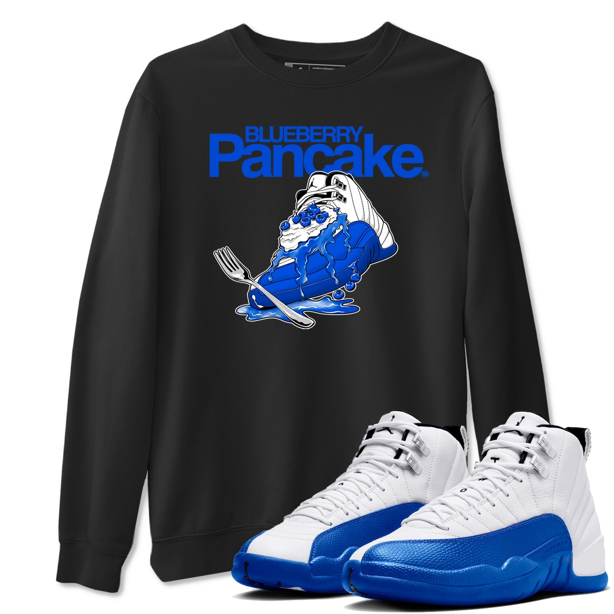 Blueberry Pancake Sneaker Tees - Air Jordan 12 Blueberry