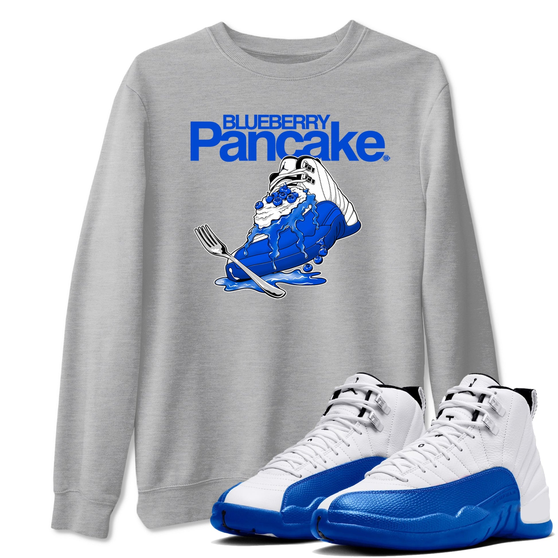 Blueberry Pancake Sneaker Tees - Air Jordan 12 Blueberry