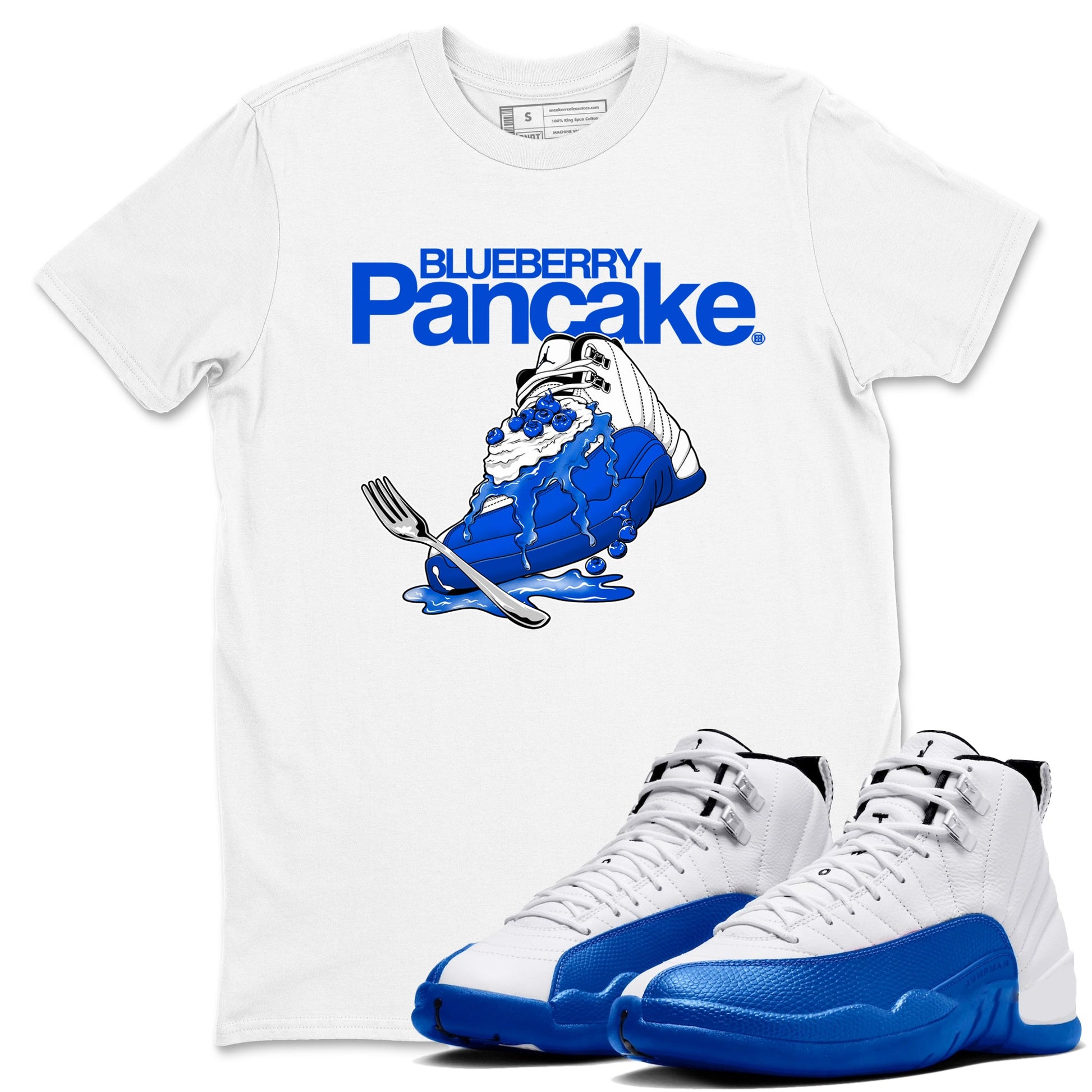 Blueberry Pancake Sneaker Tees - Air Jordan 12 Blueberry
