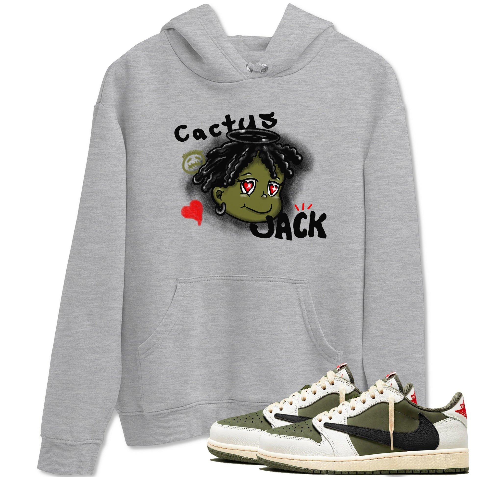Born Blessed Sneaker Tees - Air Jordan 1 Travis Scott Medium Olive