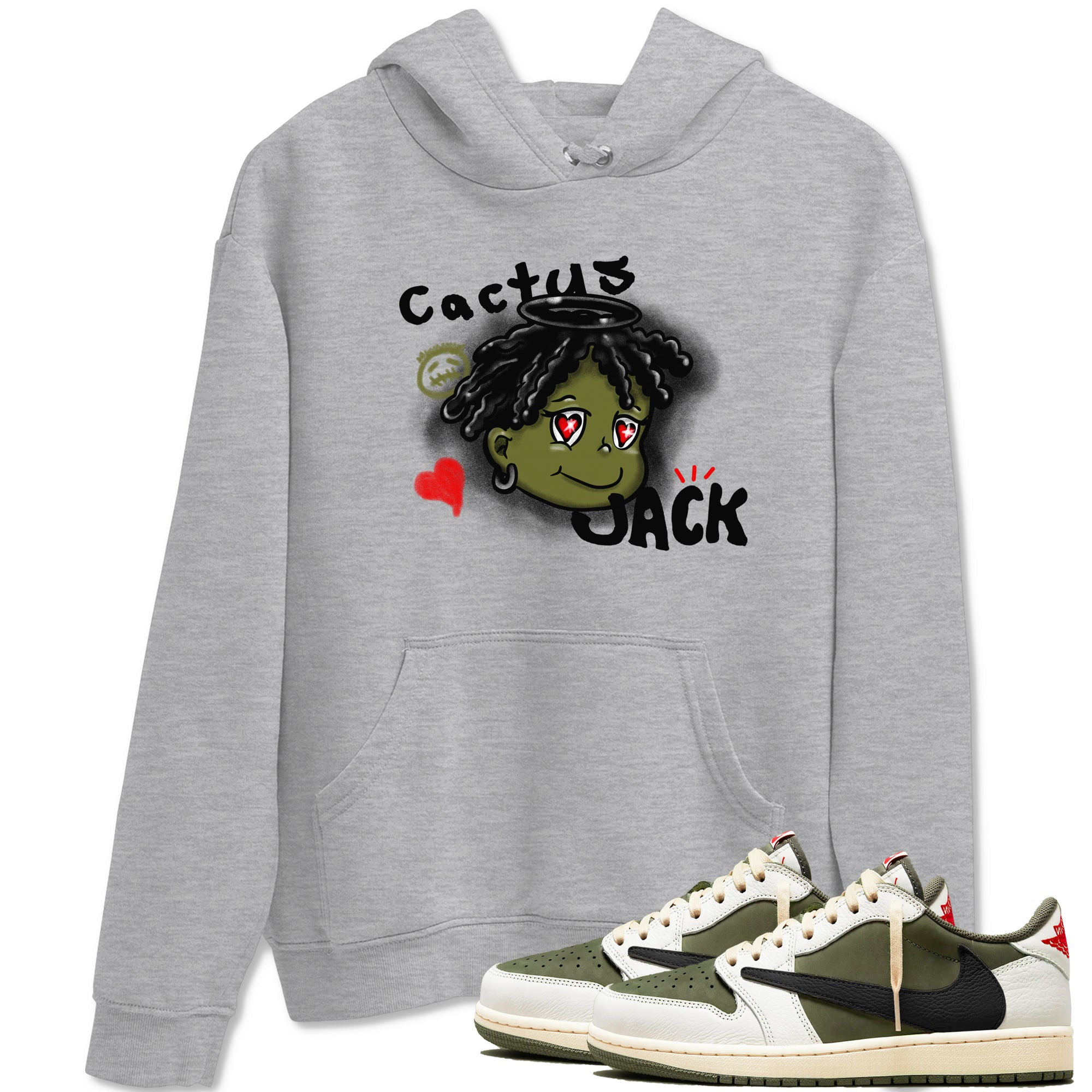 Born Blessed Sneaker Tees - Air Jordan 1 Travis Scott Medium Olive