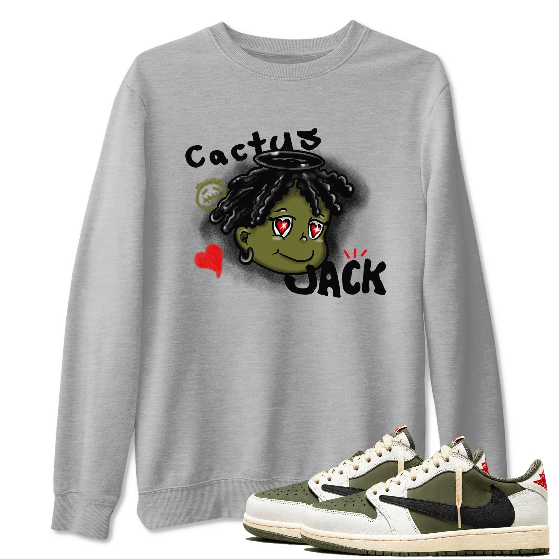 Born Blessed Sneaker Tees - Air Jordan 1 Travis Scott Medium Olive