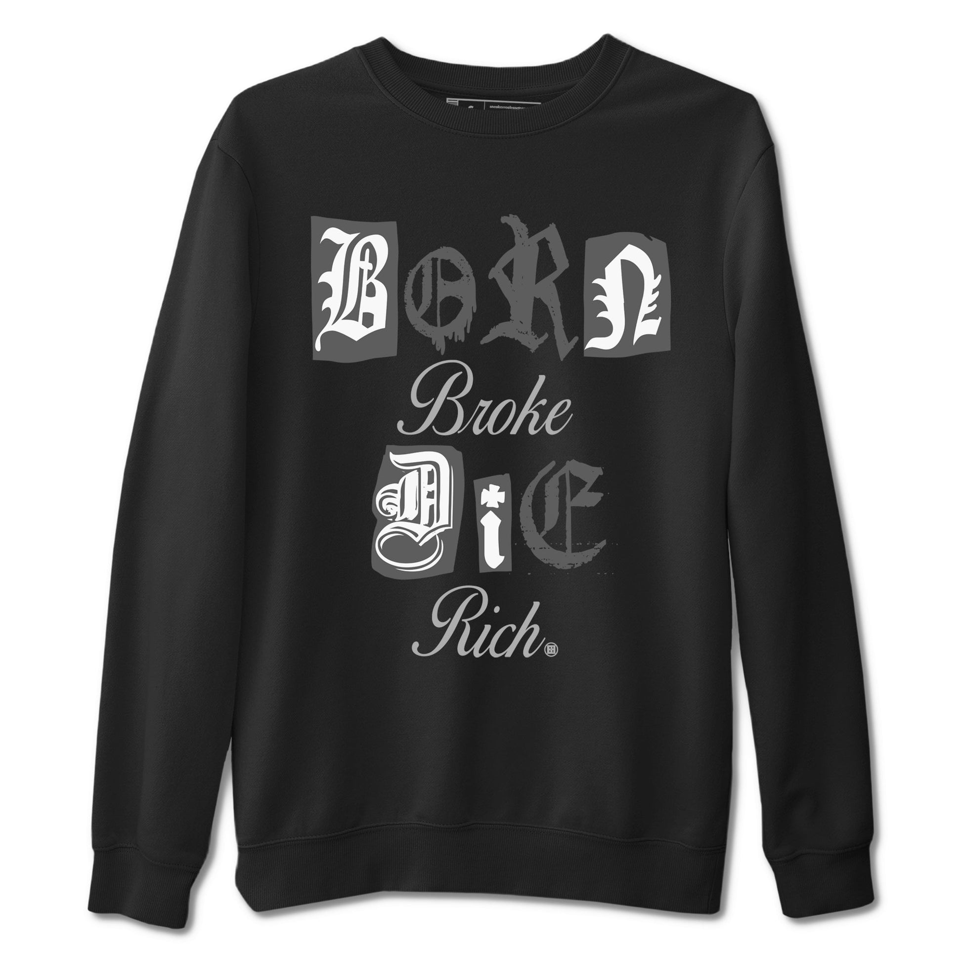 Born Broke Die Rich Sneaker Tees - Air Jordan 9 Cool Grey