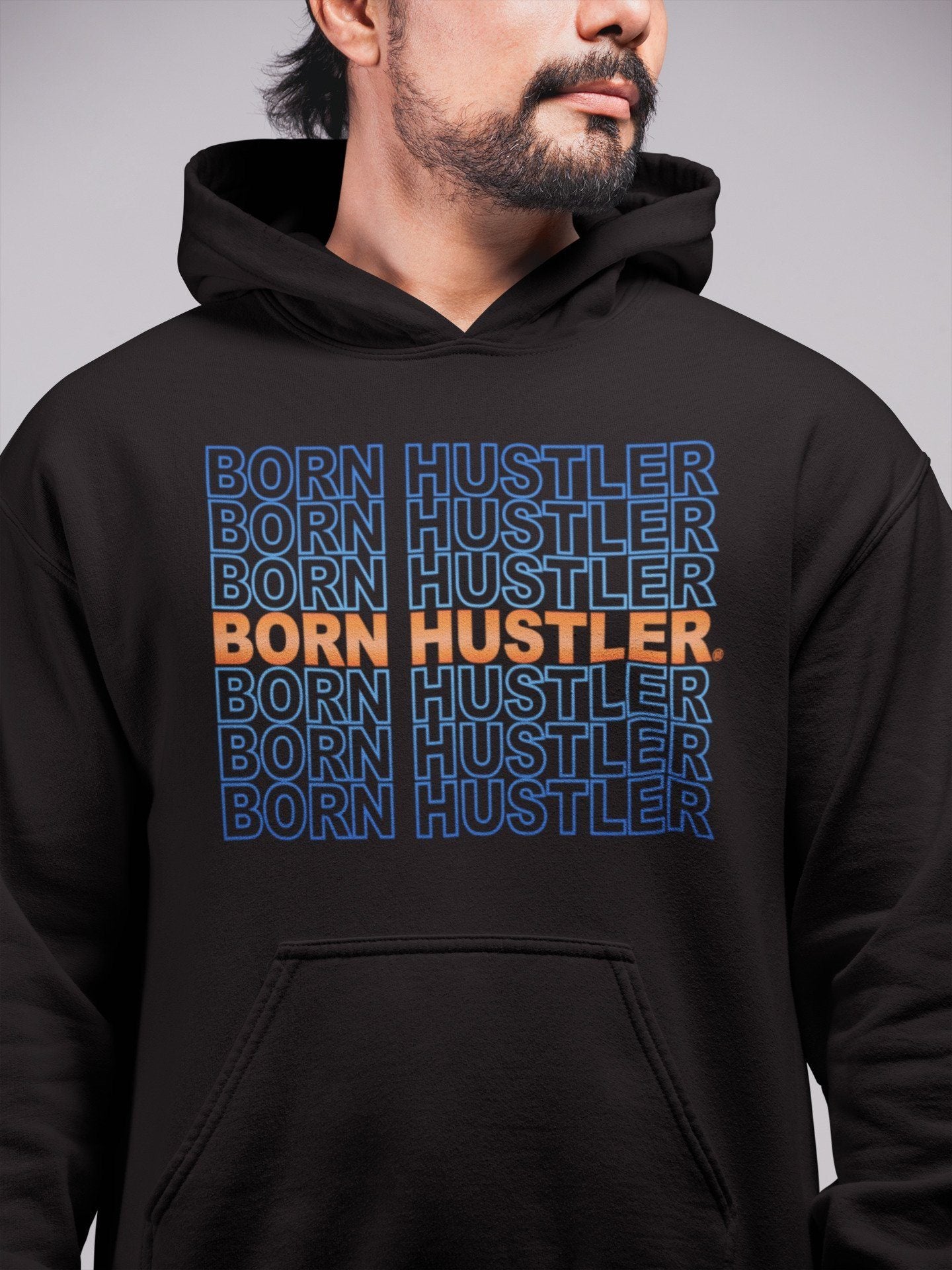 Born Hustler Unisex Tops - Yeezy 700 Bright Blue