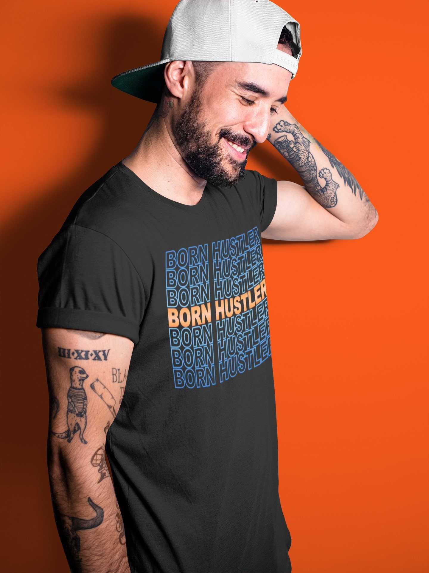 Born Hustler Unisex Tops - Yeezy 700 Bright Blue