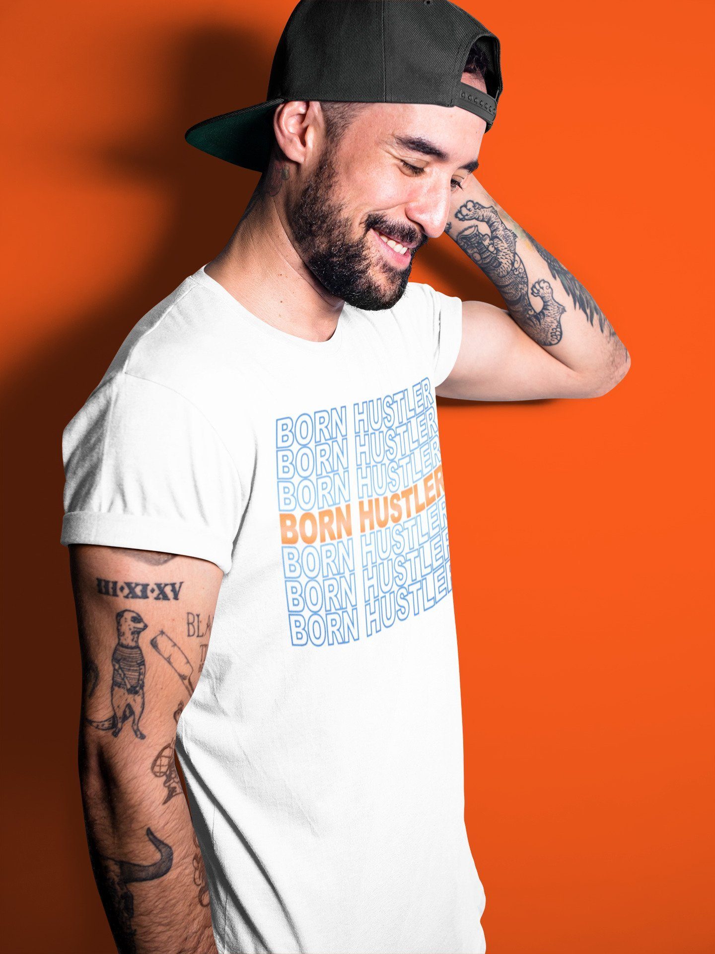 Born Hustler Unisex Tops - Yeezy 700 Bright Blue