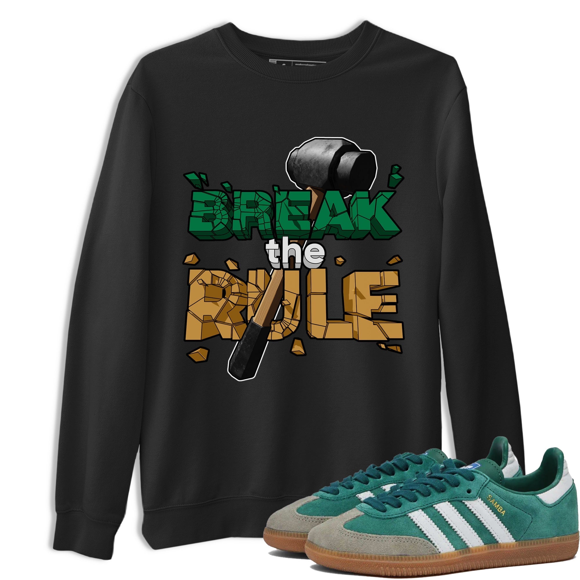 Break The Rule Sneaker Tee - Samba Collegiate Green Gum