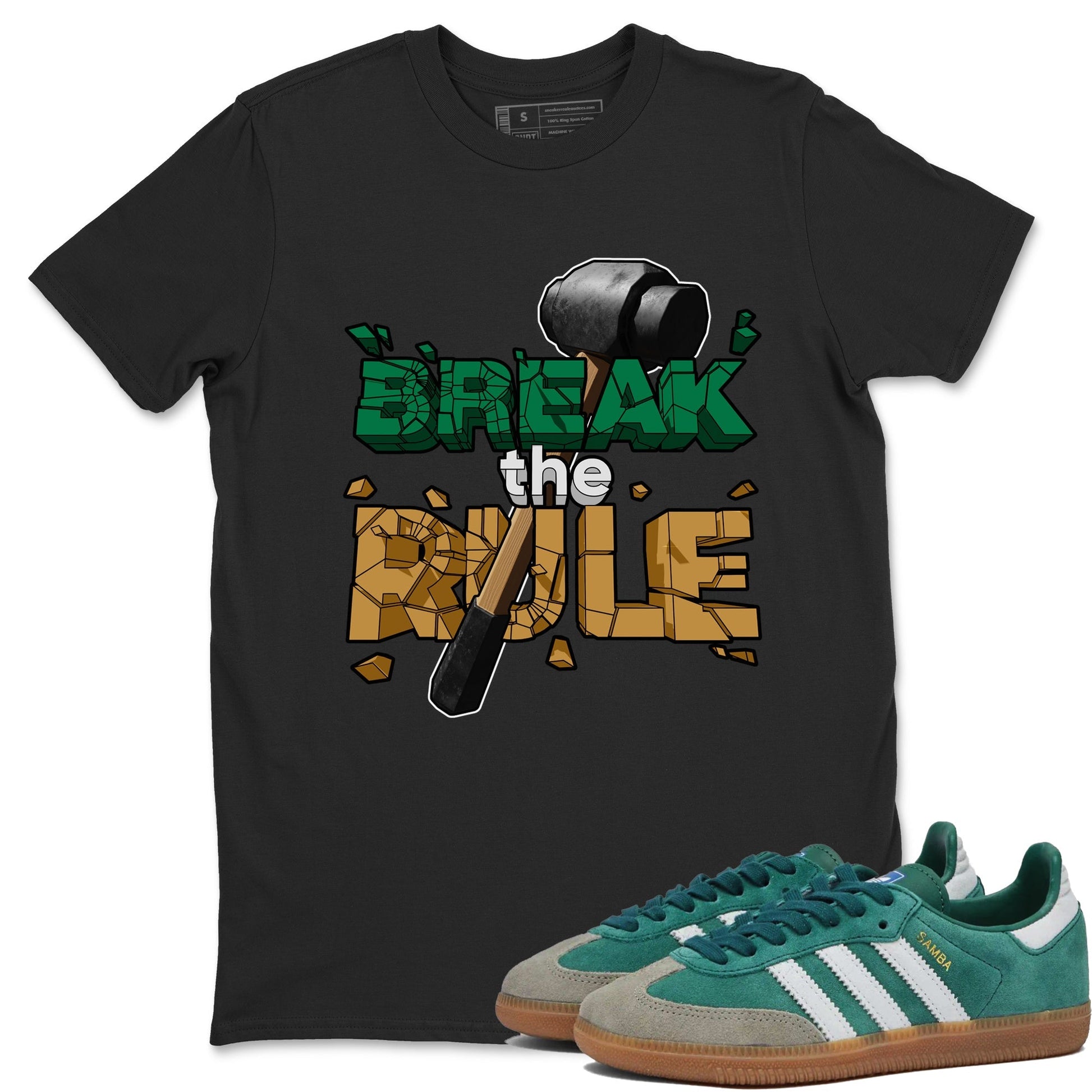 Break The Rule Sneaker Tee - Samba Collegiate Green Gum