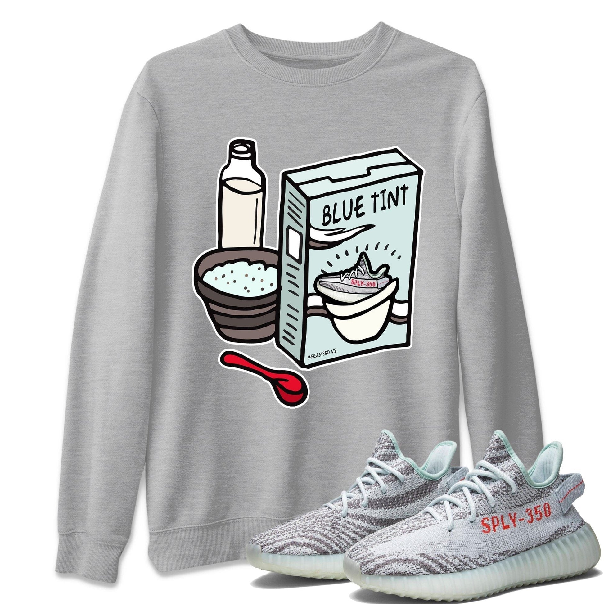 Breakfast Cereal Unisex Tops - Yeezy 350 Blue Tint
