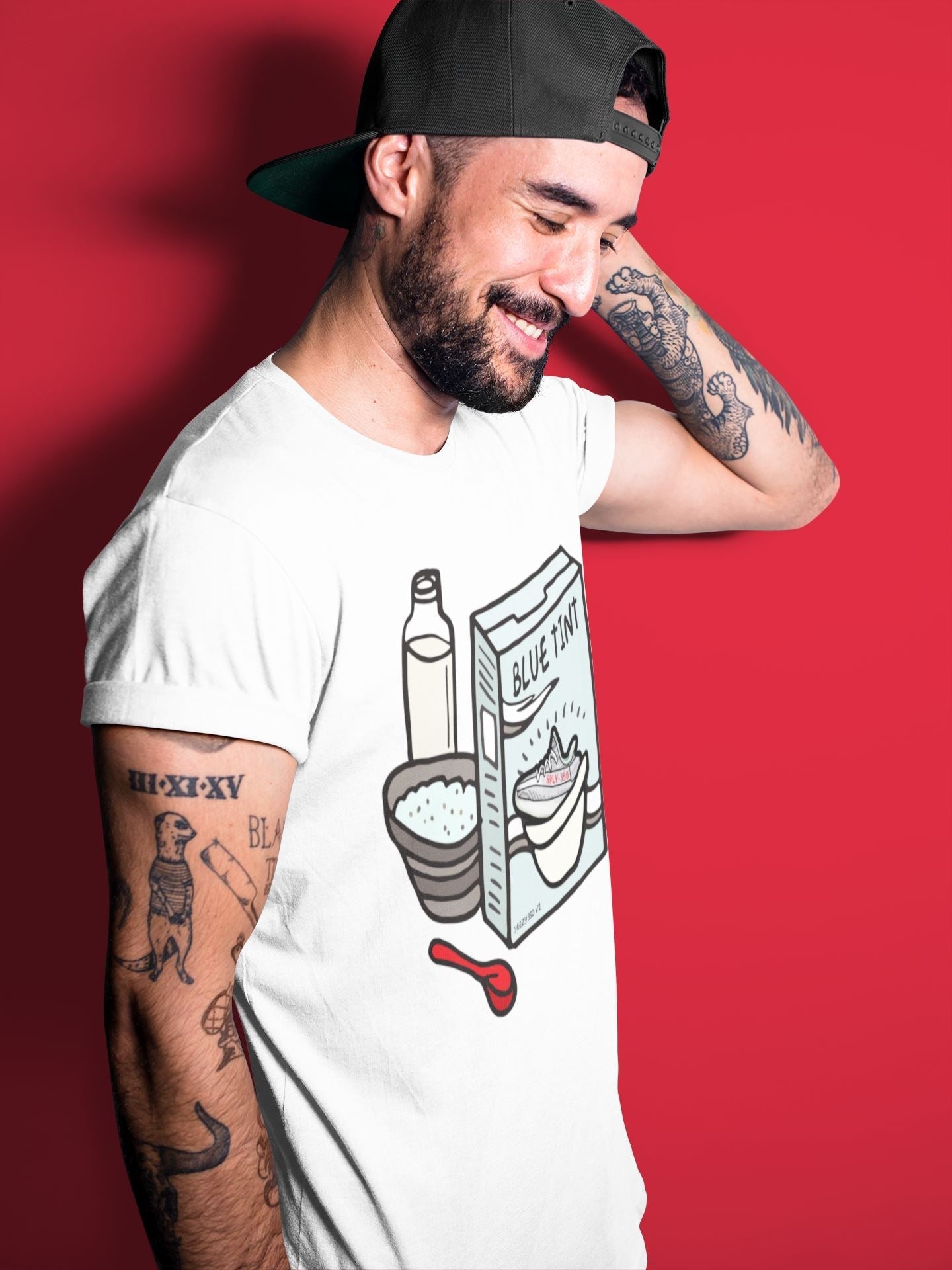 Breakfast Cereal Unisex Tops - Yeezy 350 Blue Tint