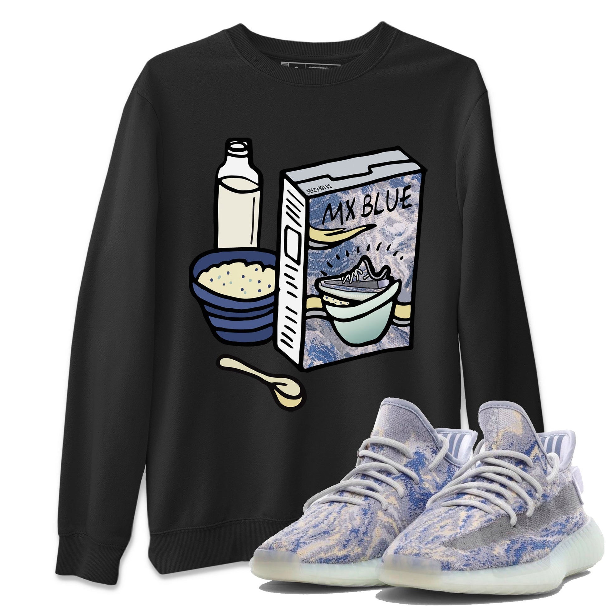 Breakfast Cereal Unisex Tops - Yeezy 350 MX Blue