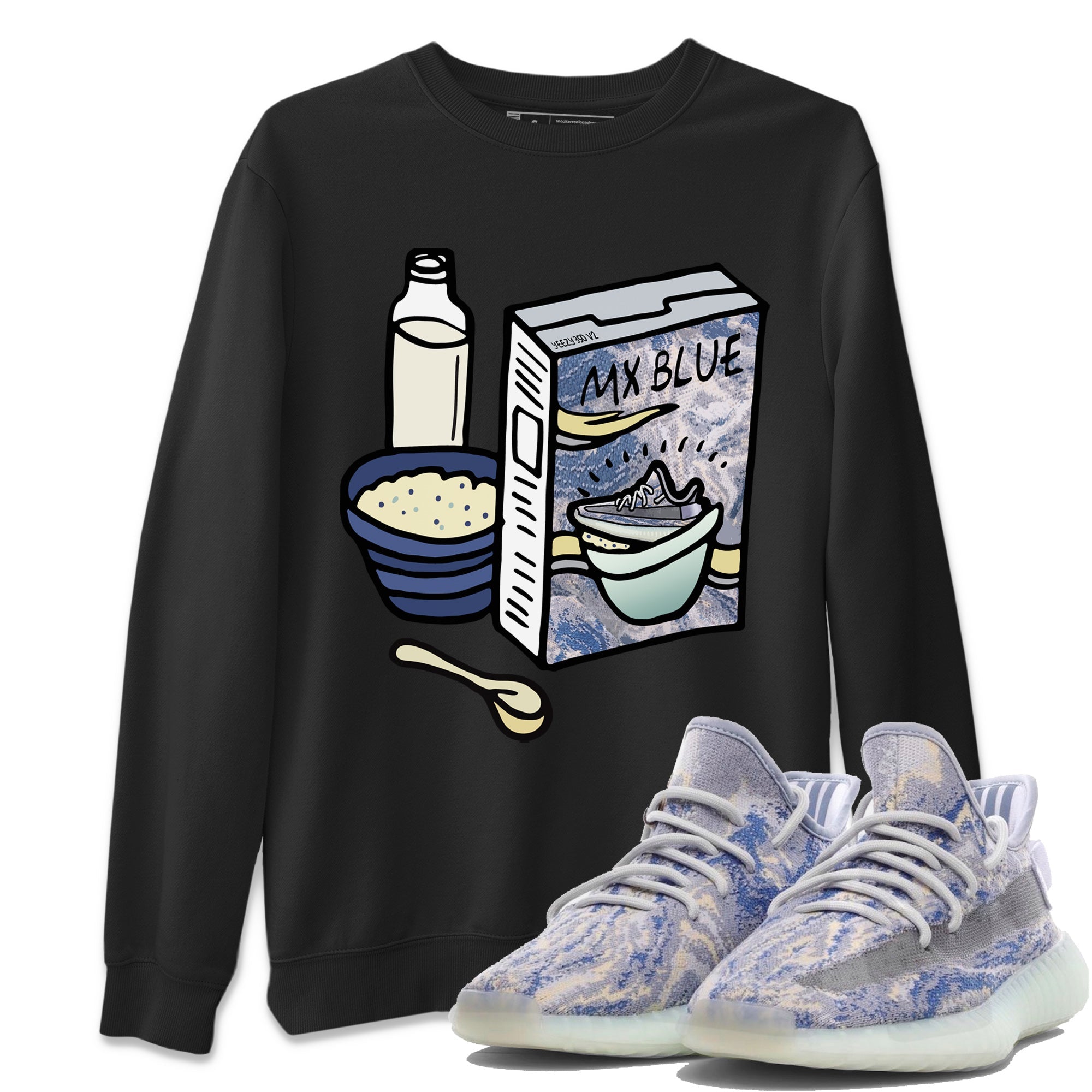 Breakfast Cereal Unisex Tops - Yeezy 350 MX Blue