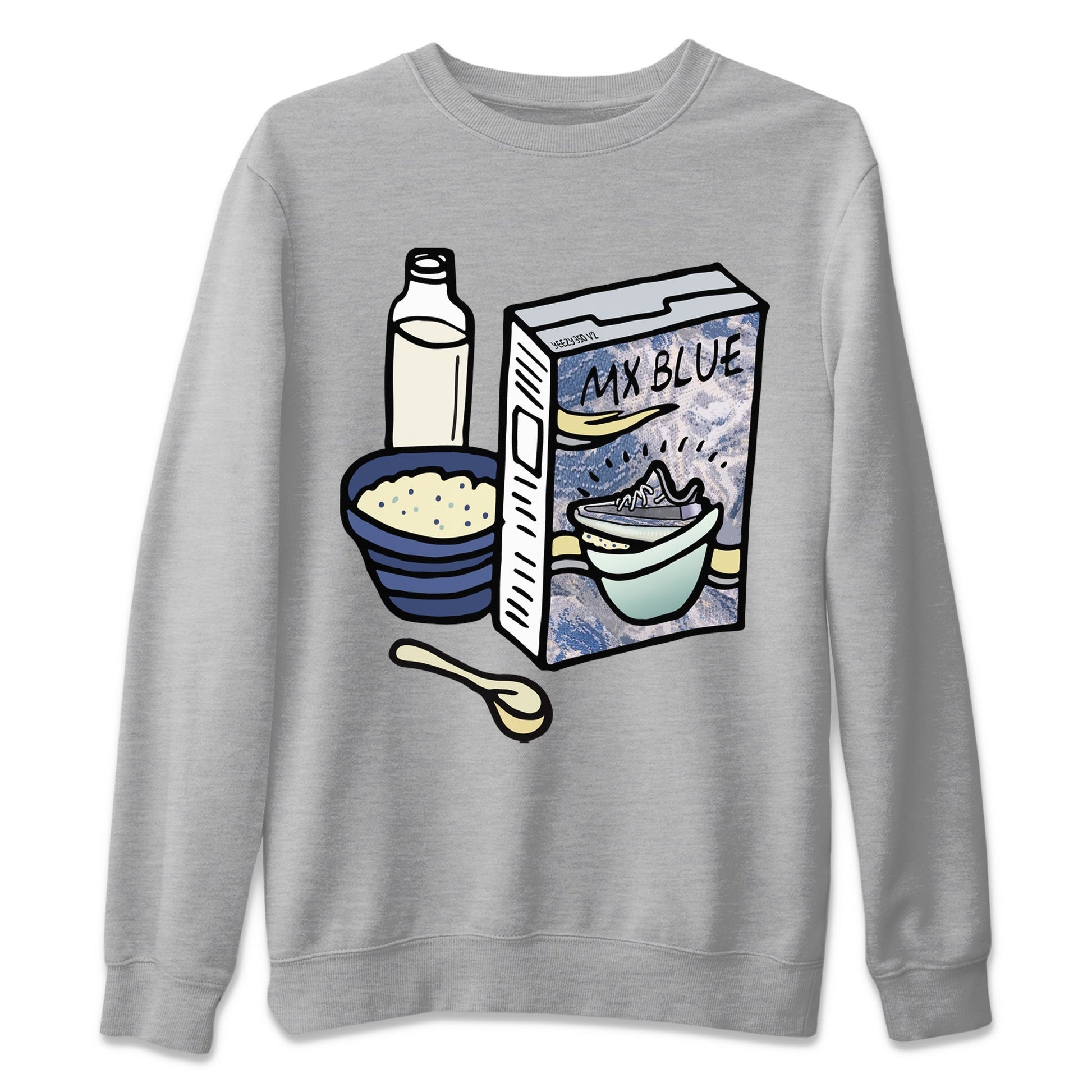 Breakfast Cereal Unisex Tops - Yeezy 350 MX Blue