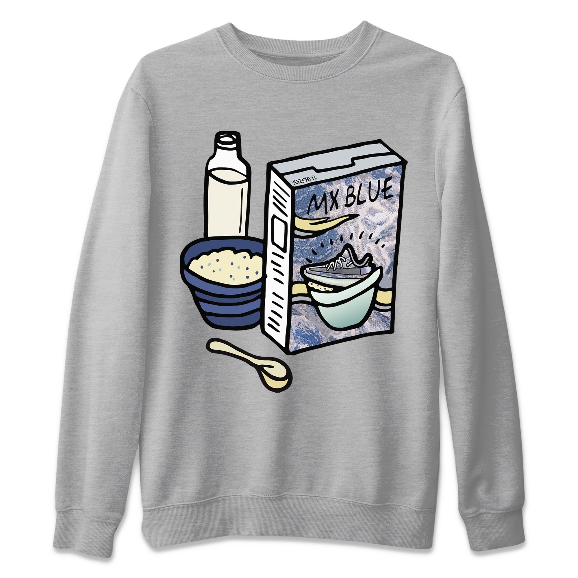 Breakfast Cereal Unisex Tops - Yeezy 350 MX Blue