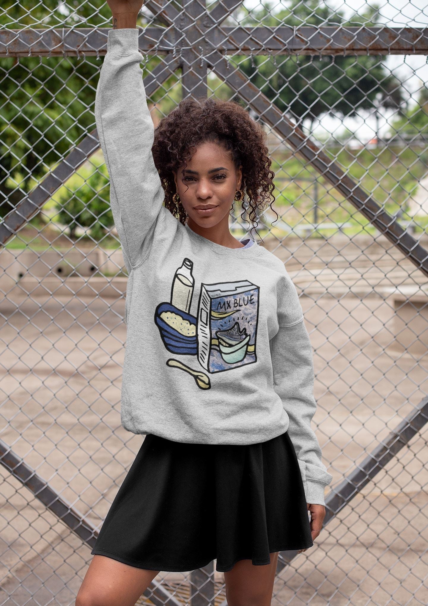 Breakfast Cereal Unisex Tops - Yeezy 350 MX Blue