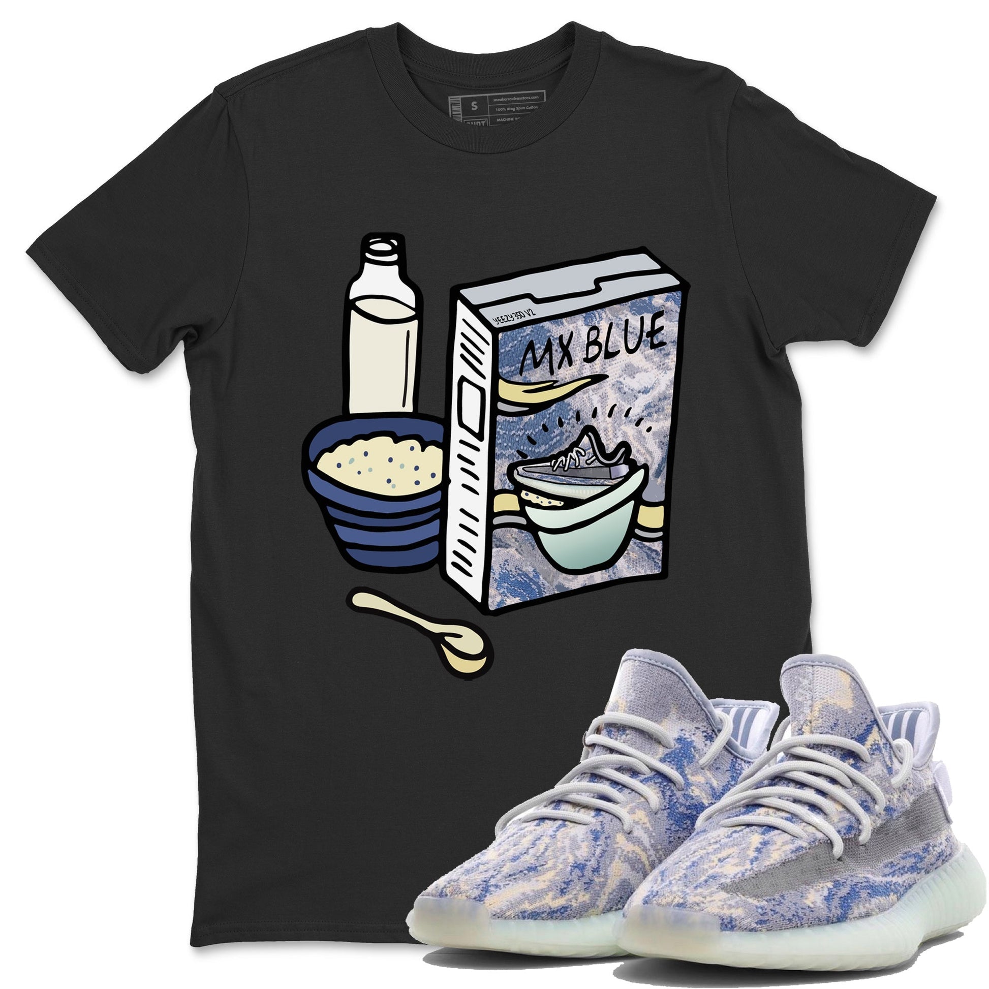Breakfast Cereal Unisex Tops - Yeezy 350 MX Blue