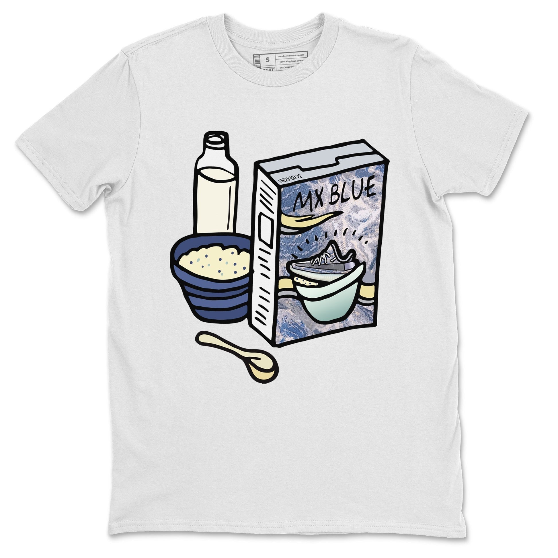 Breakfast Cereal Unisex Tops - Yeezy 350 MX Blue