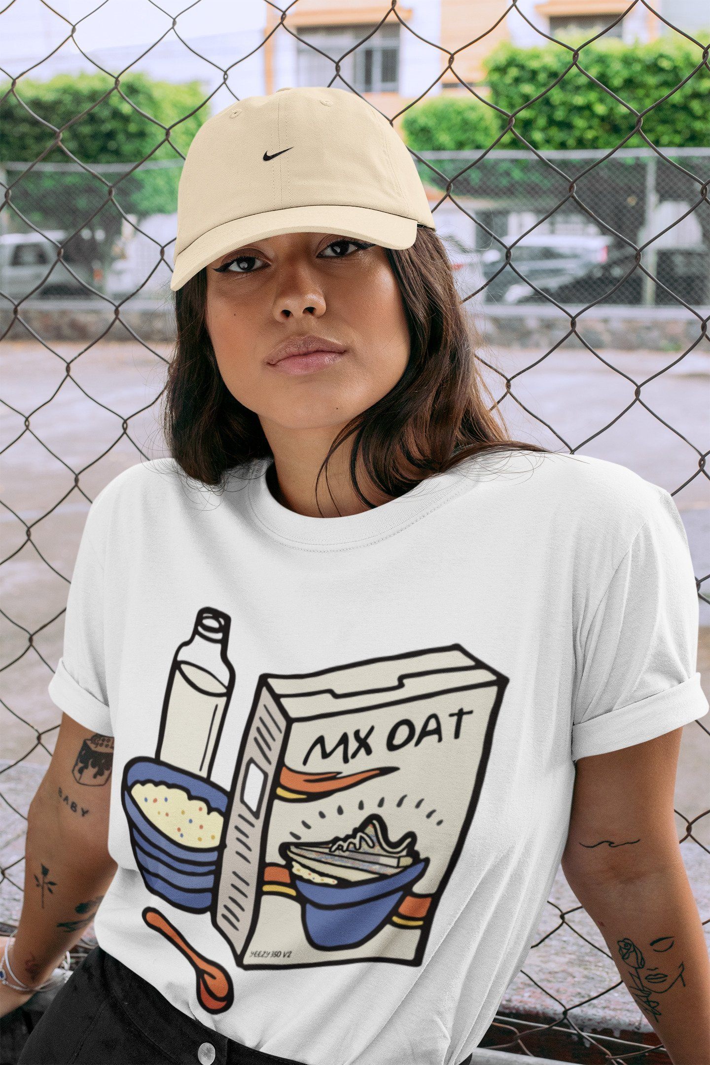 Breakfast Cereal Unisex Tops - Yeezy 350 MX Oat