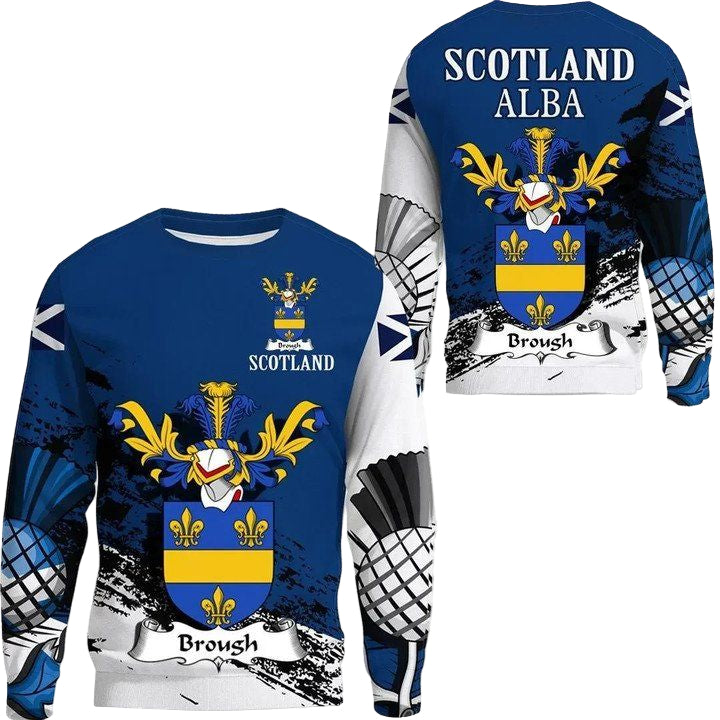 Brough Scottish Family Crest Scotland Special Sweater A7 ? Usalast