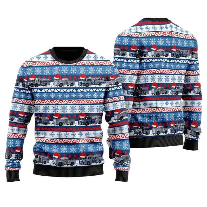 Brownsville, Pennsylvania, South Brownsville Fire Company 3D Ugly Christmas Sweater ? Usalast