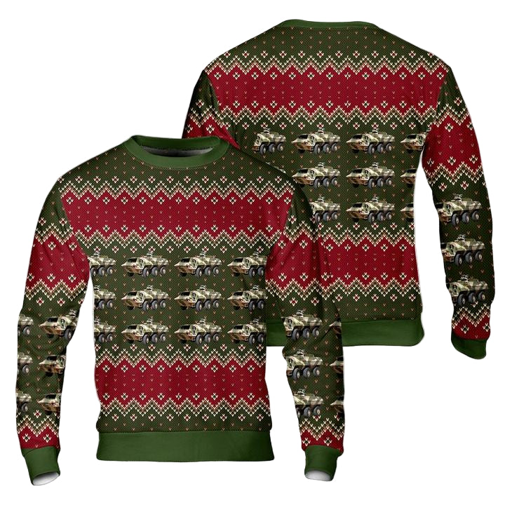 Bundeswehr TPz 1A8A5 Fuchs AOP Ugly Christmas Sweater ? Usalast