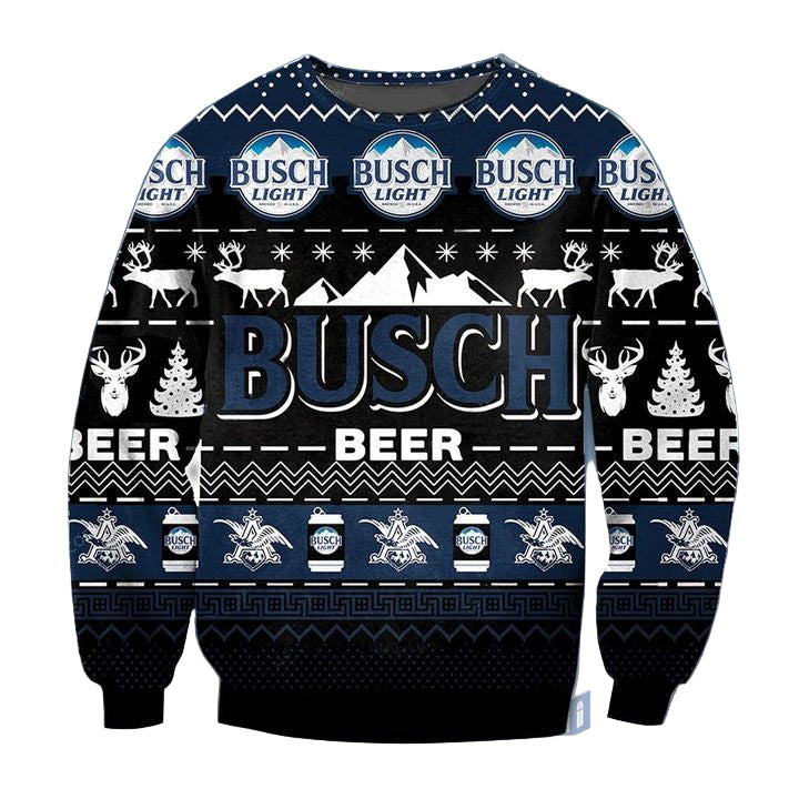 Busch Beer Black Ugly Christmas Sweater 2022 ? Usalast