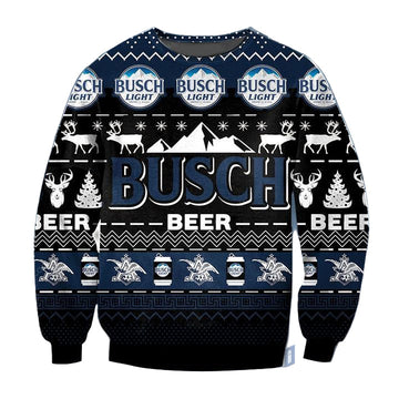 Busch Beer Black Ugly Christmas Sweater 2022 ? Usalast