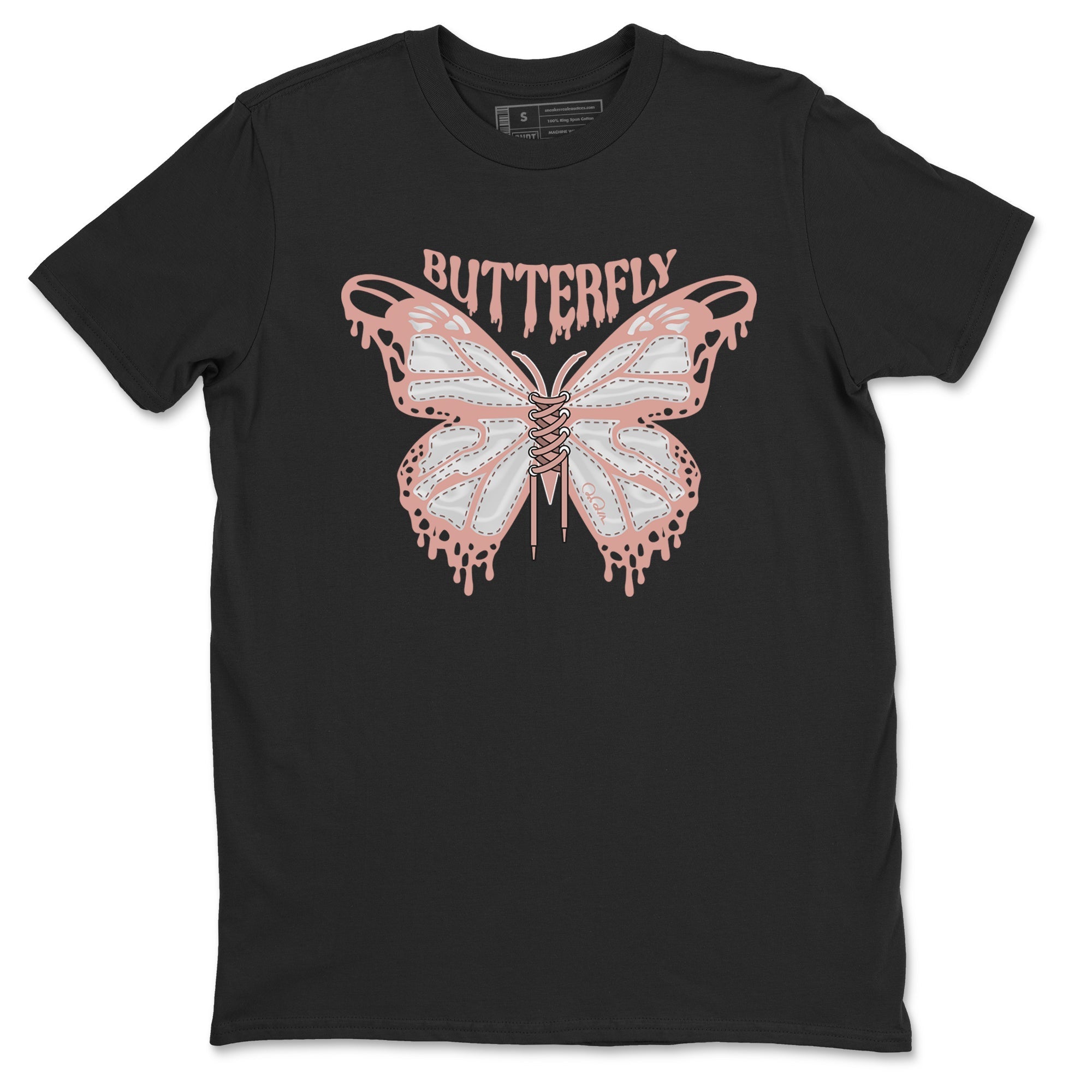 Butterfly Sneaker Tee - Dunk Rose Whisper