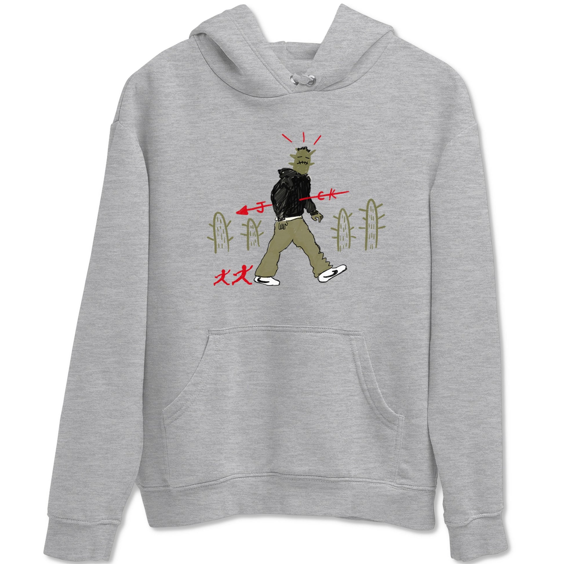 Cactus Man Sneaker Tees - Air Jordan 1 Travis Scott Medium Olive