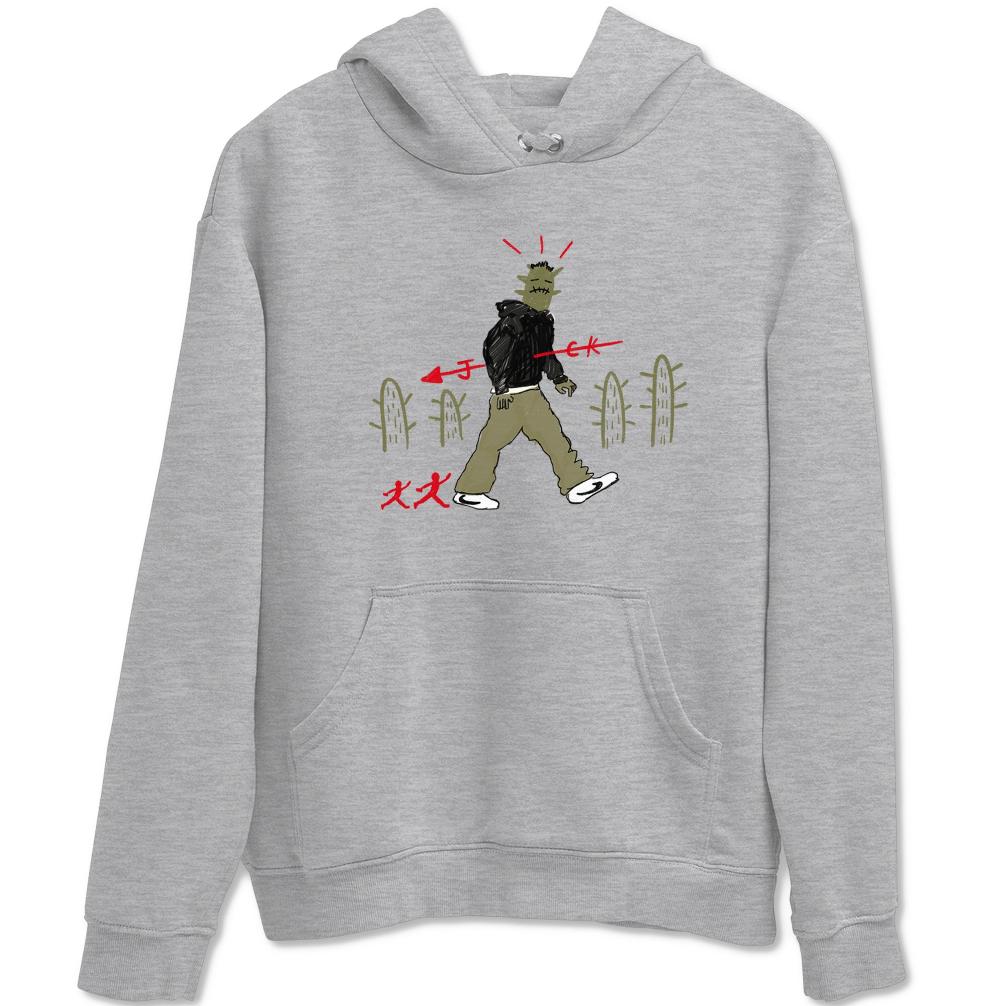 Cactus Man Sneaker Tees - Air Jordan 1 Travis Scott Medium Olive