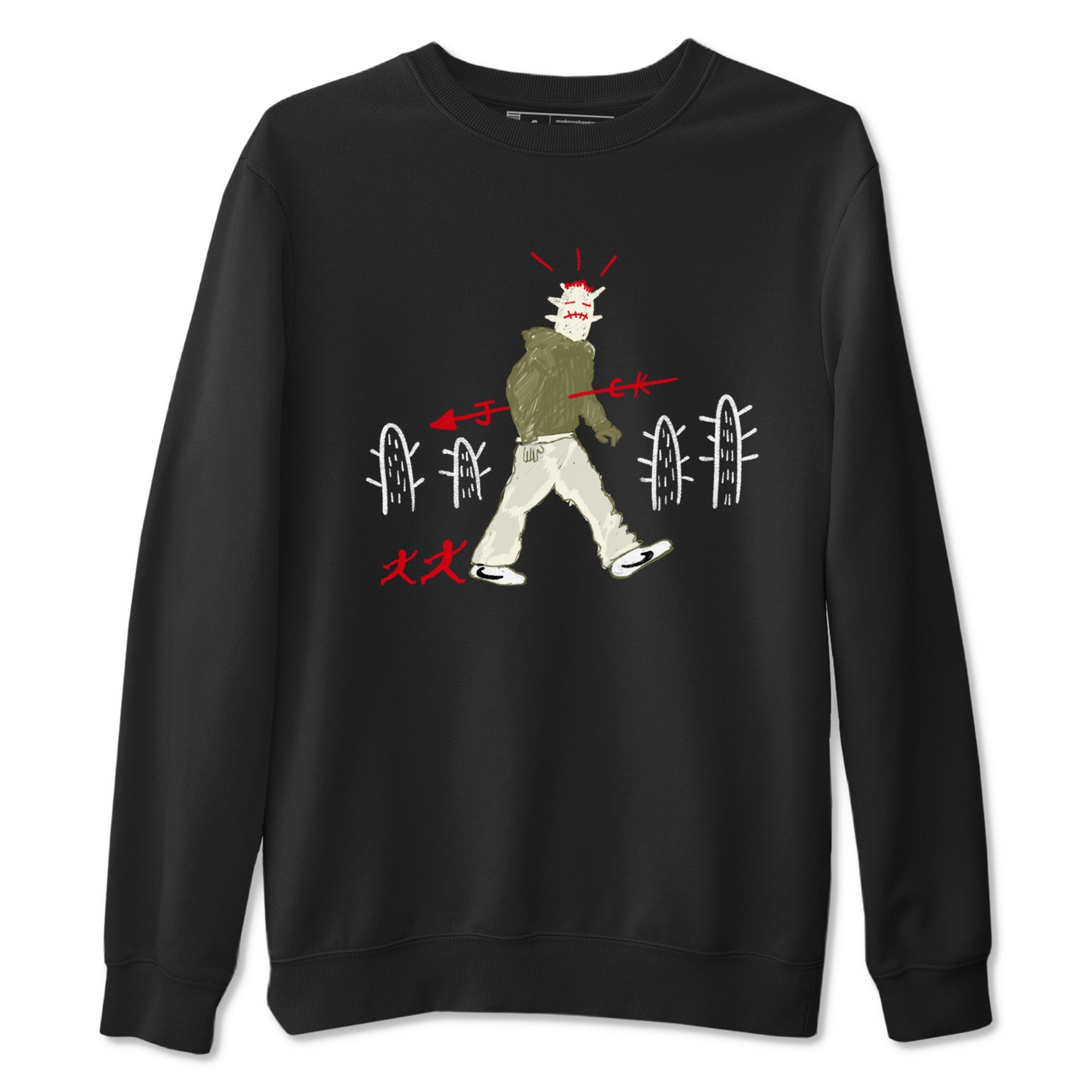 Cactus Man Sneaker Tees - Air Jordan 1 Travis Scott Medium Olive