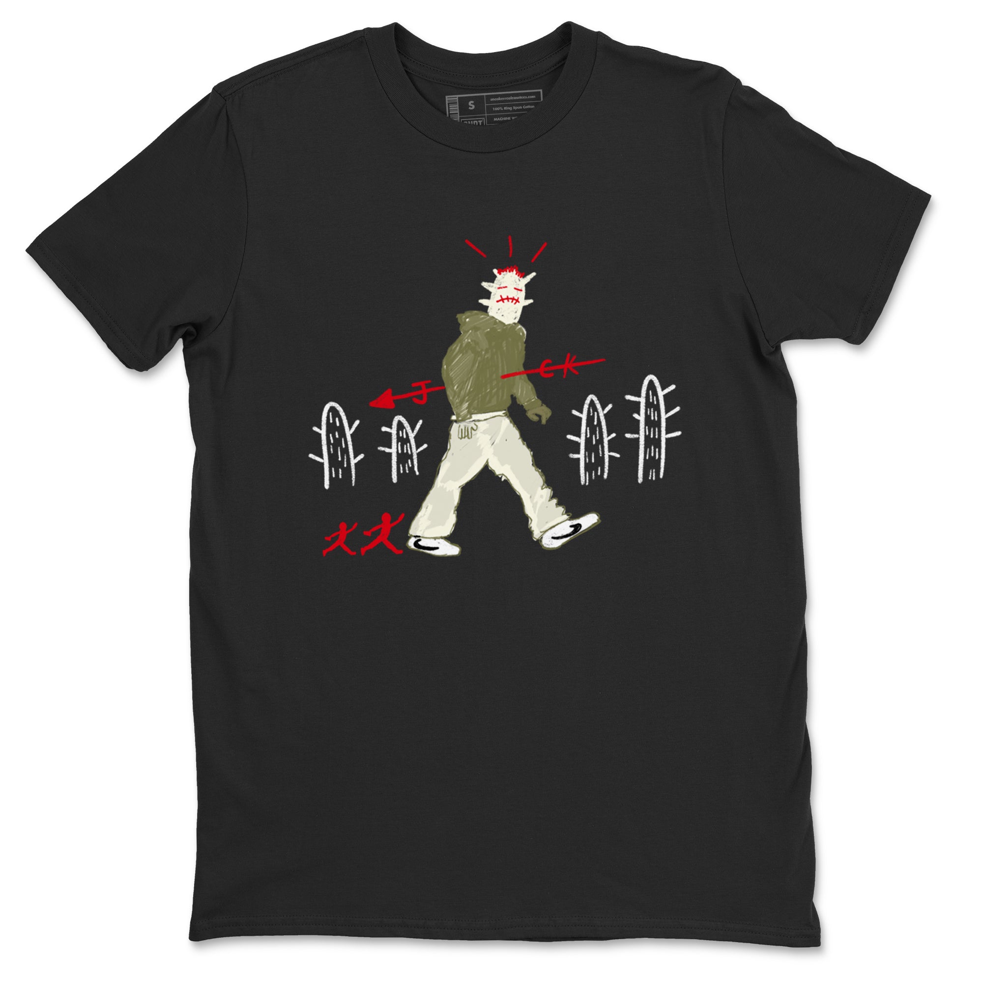 Cactus Man Sneaker Tees - Air Jordan 1 Travis Scott Medium Olive