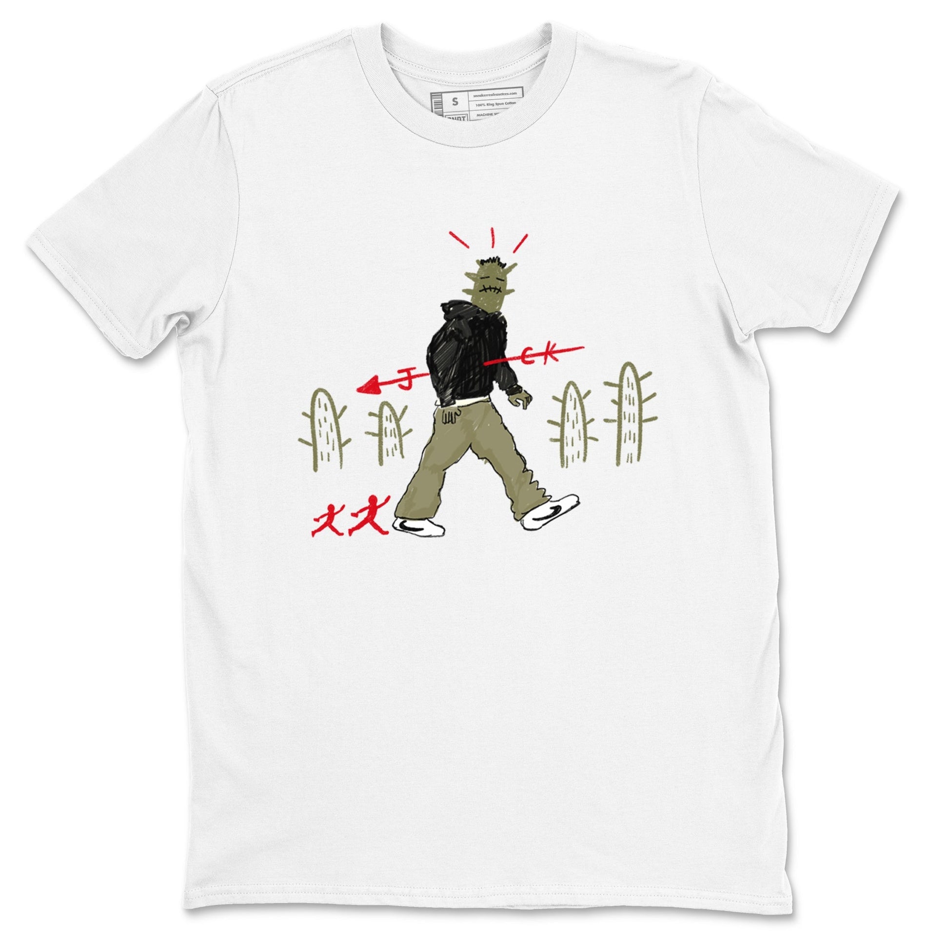Cactus Man Sneaker Tees - Air Jordan 1 Travis Scott Medium Olive