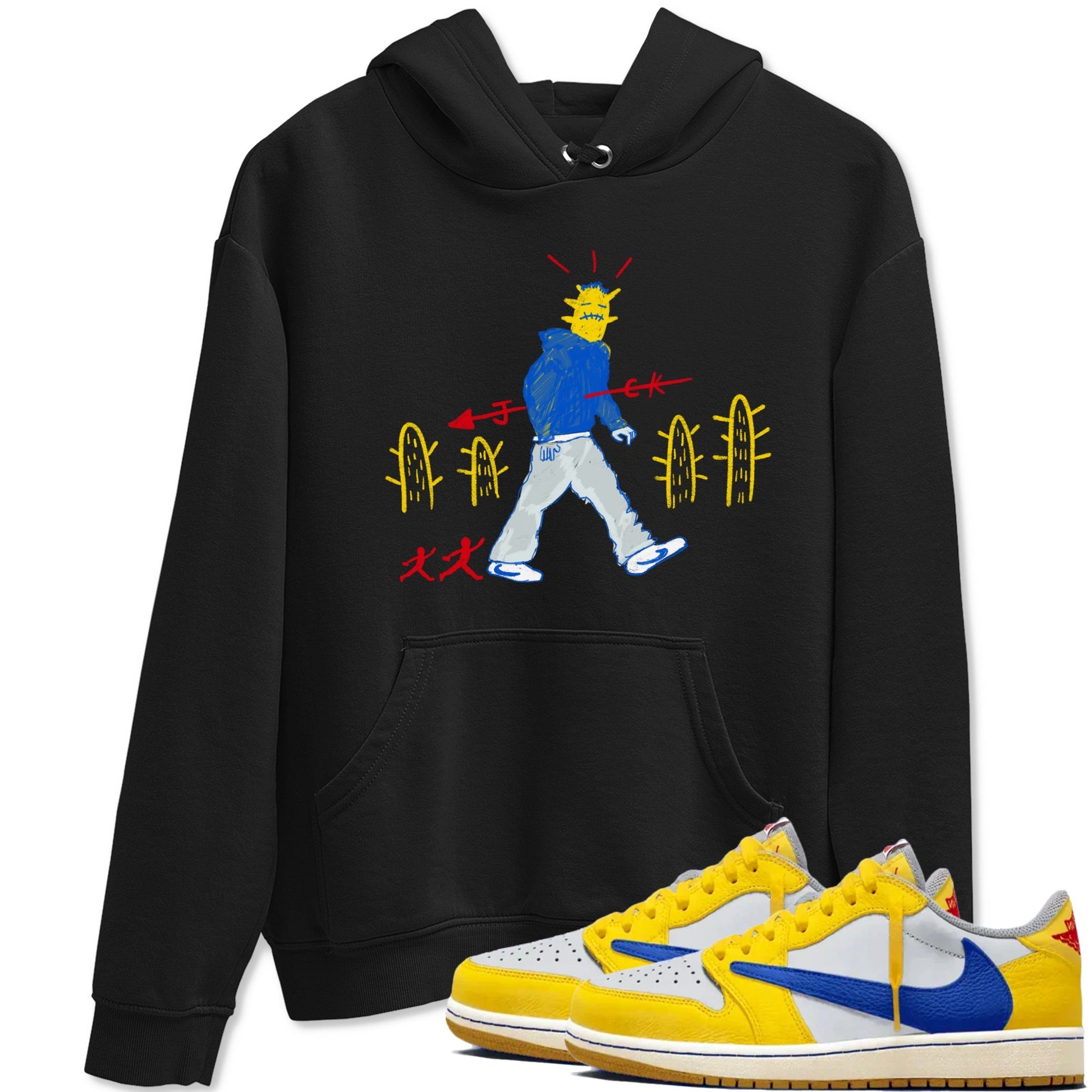 Cactus Man Sneaker Tees - Air Jordan 1 Travis Scott Canary