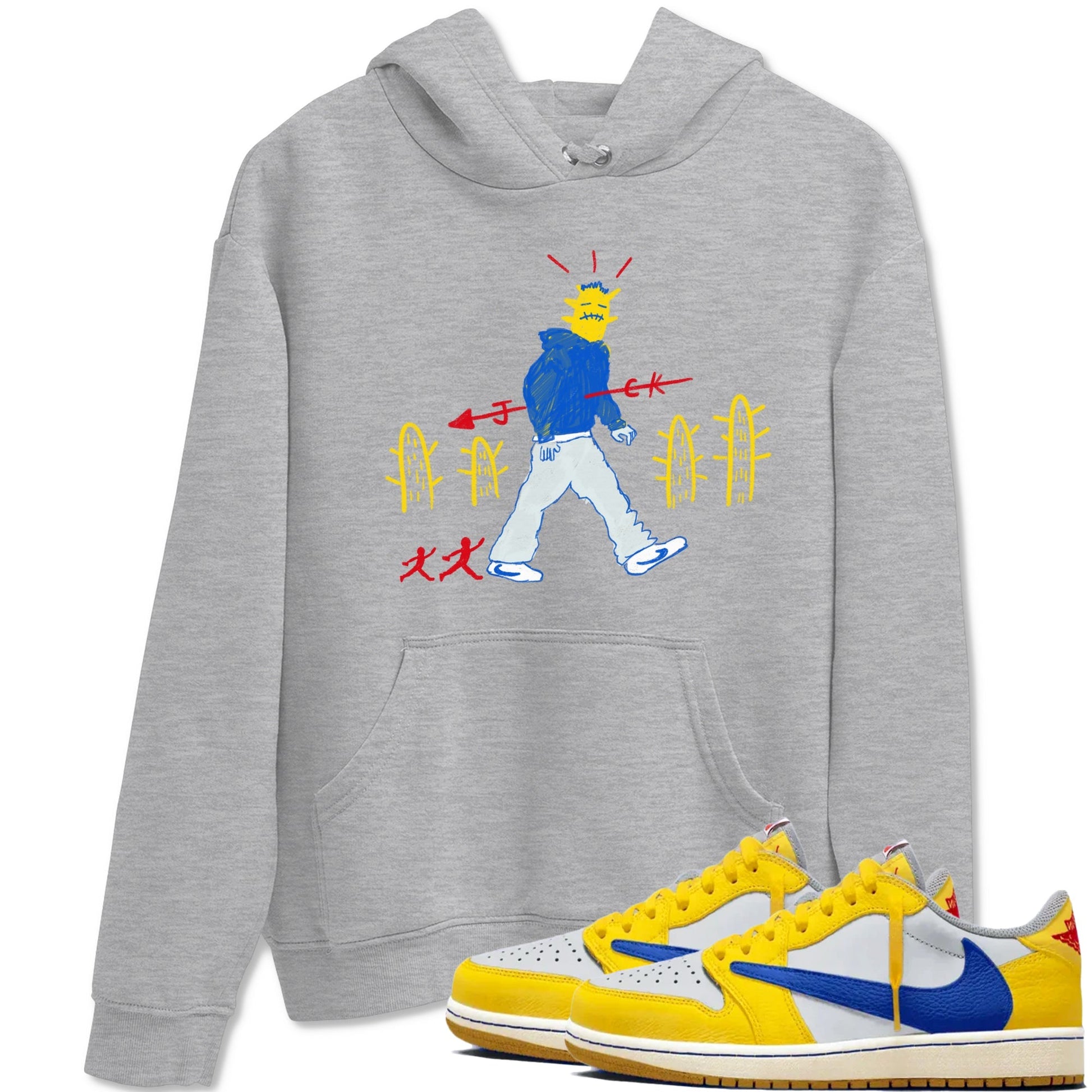 Cactus Man Sneaker Tees - Air Jordan 1 Travis Scott Canary