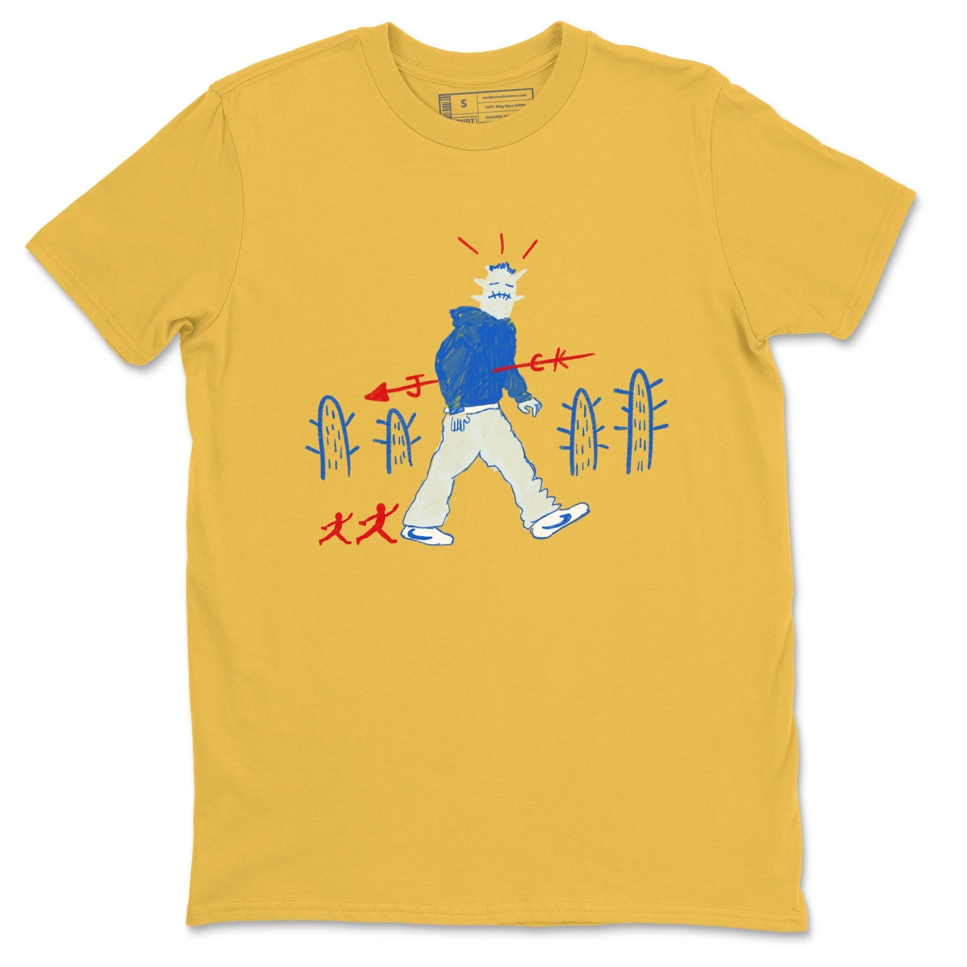 Cactus Man Sneaker Tees - Air Jordan 1 Travis Scott Canary