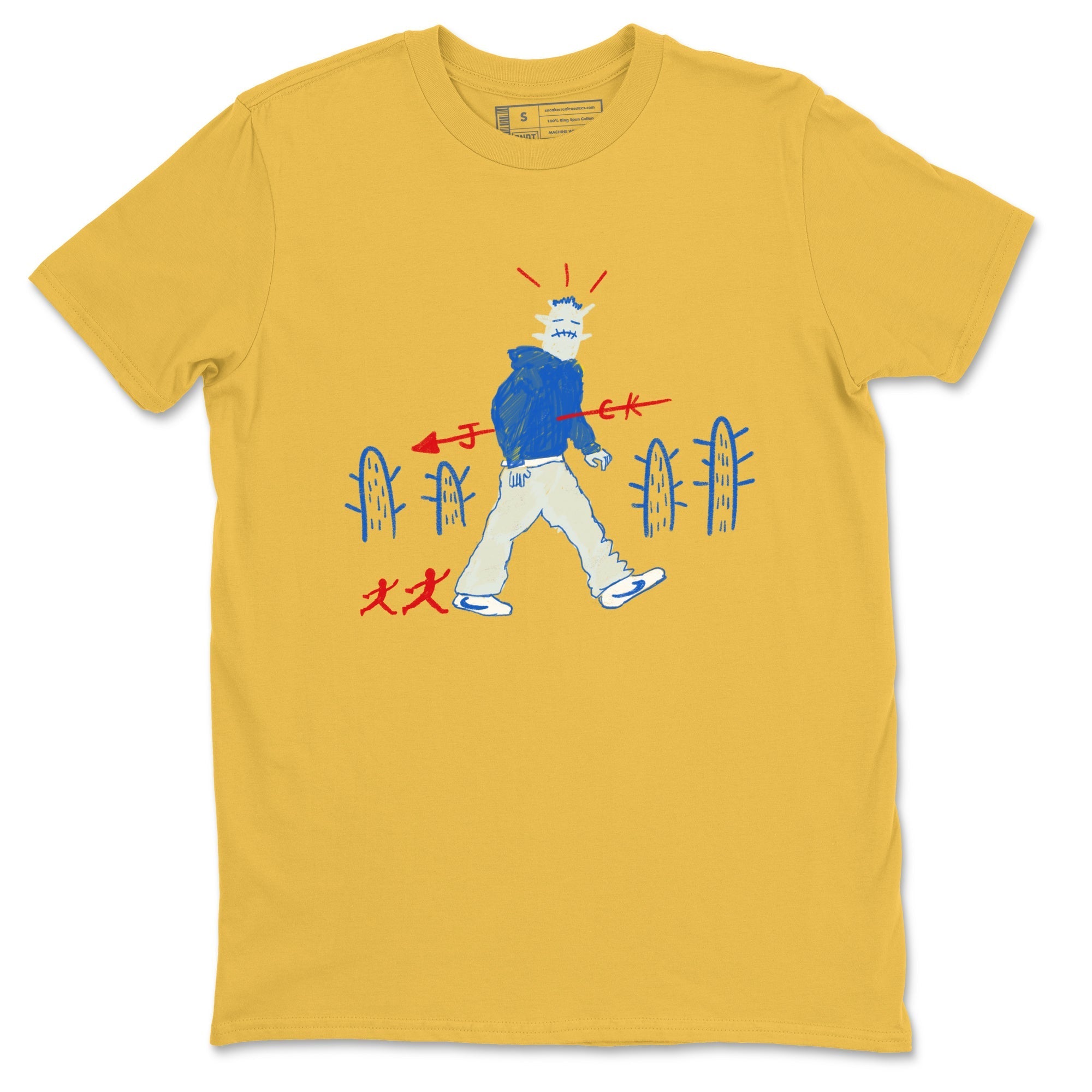 Cactus Man Sneaker Tees - Air Jordan 1 Travis Scott Canary