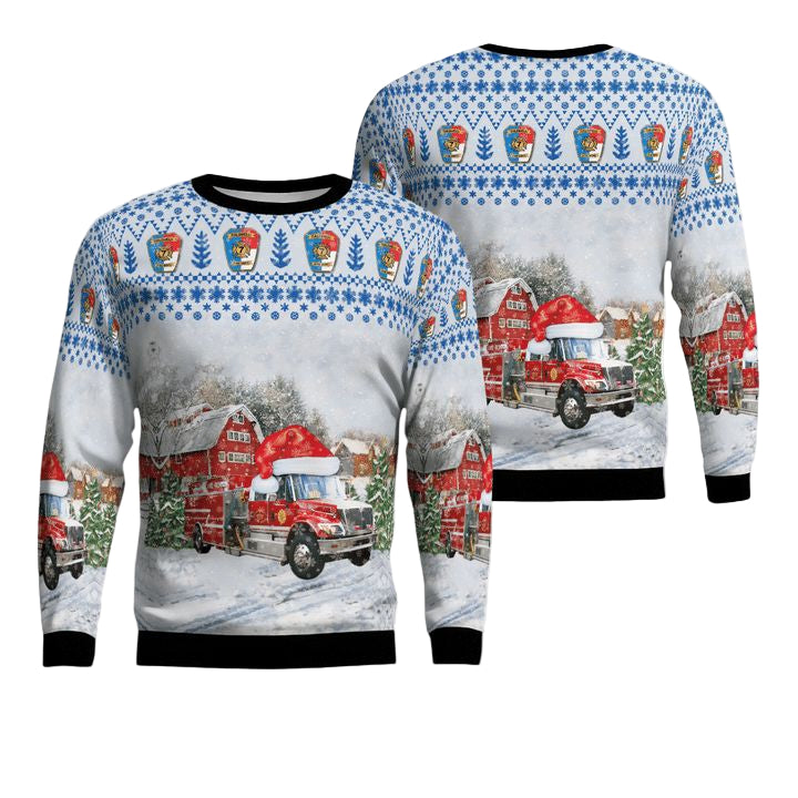 Caldwell County North Carolina Caldwell Fire Department Christmas Sweater 3D ? Usalast